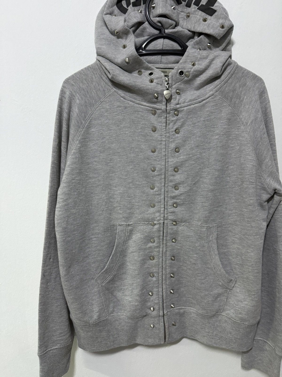 Thrasher Jouetie x Thrasher magazine studded zipper hoodie Size US M / EU 48-50 / 2 - 4 Thumbnail