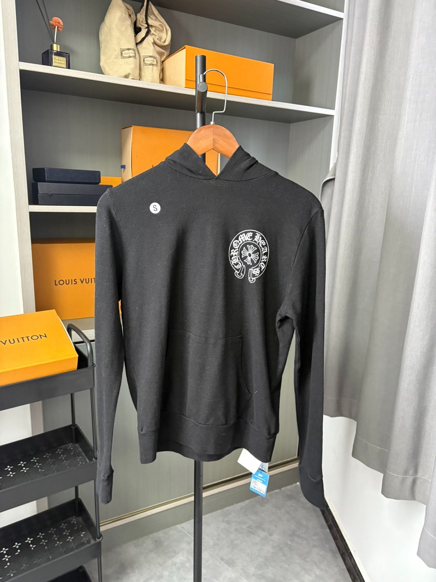 Chrome Hearts Chrome Hearts Collab Black Hoodie S Men Size US S / EU 44-46 / 1 - 1 Thumbnail