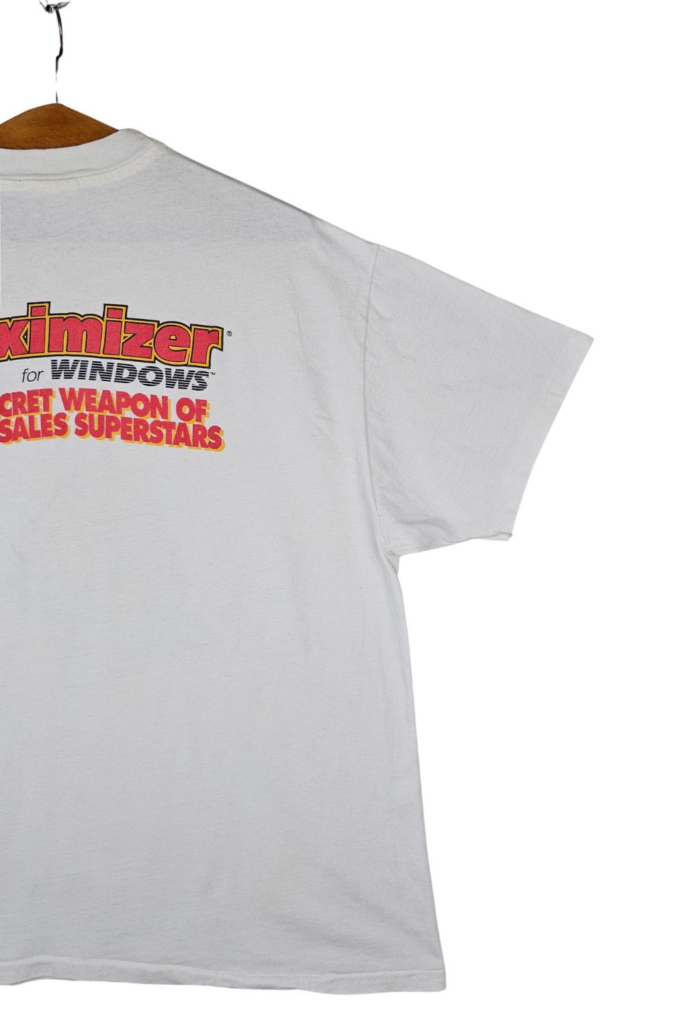 Hanes 1993 Maximizer for Windows Promo Tee - Hanes Beefy-T USA Size US XL / EU 56 / 4 - 15 Thumbnail
