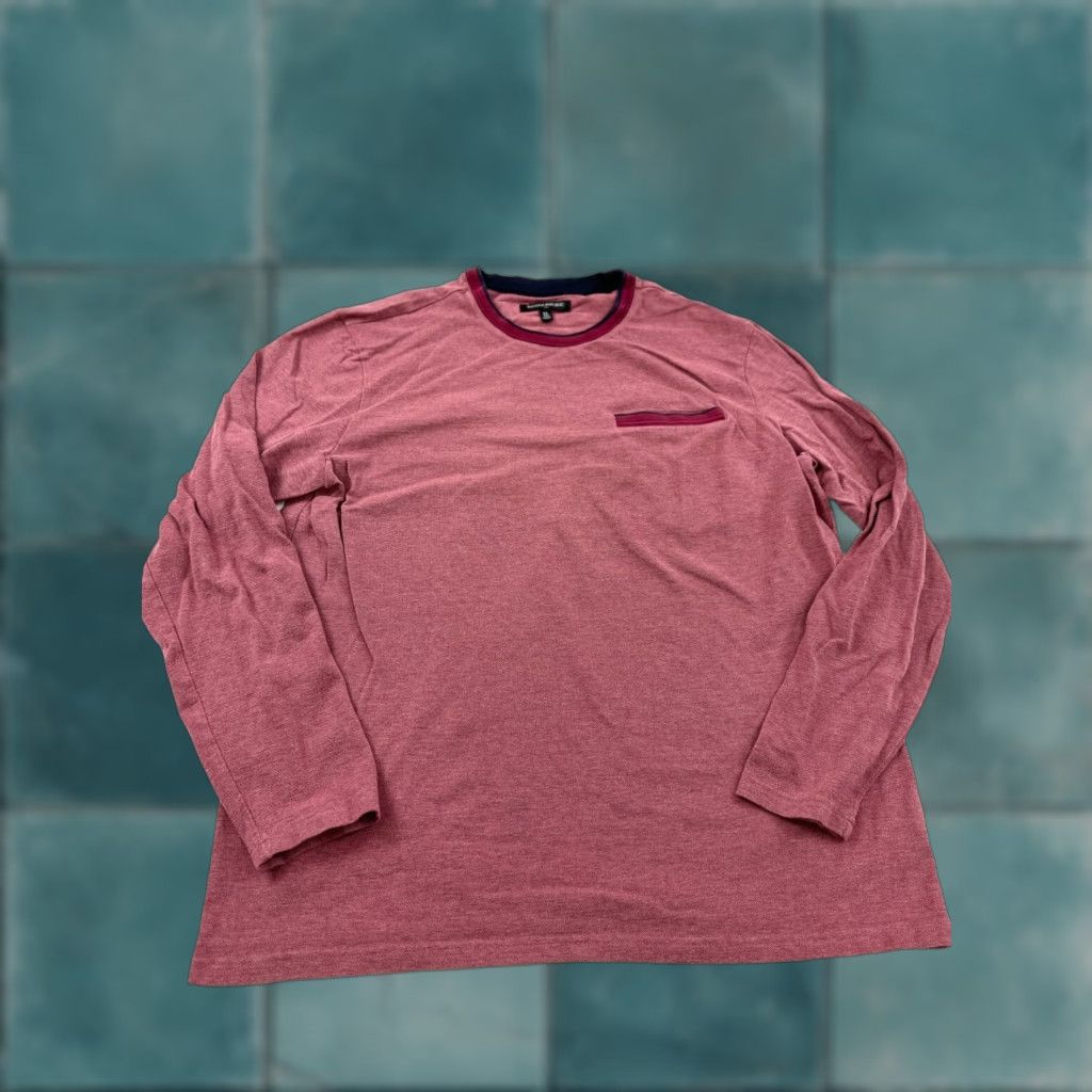 Banana Republic Banana Republic Shirt Mens XL Pink Heather Long Sleeve Crew Neck T-Shirt Outdoor Size US XL / EU 56 / 4 - 1 Thumbnail
