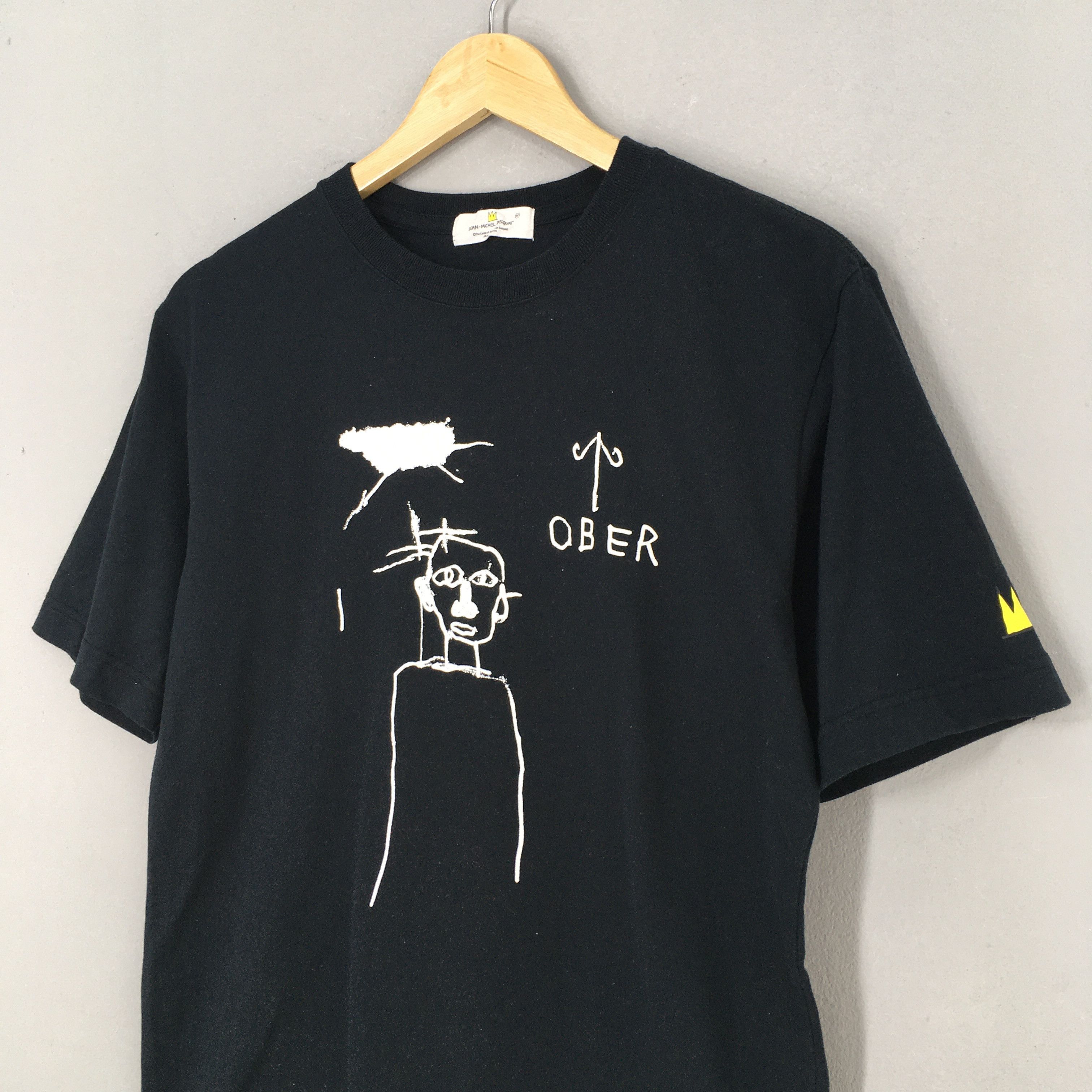 Jean-Michel Basquiat × Vintage Vintage Jean Michel Basquiat Ober Pop Art Artwork Tshirt M Size US M / EU 48-50 / 2 - 3 Thumbnail