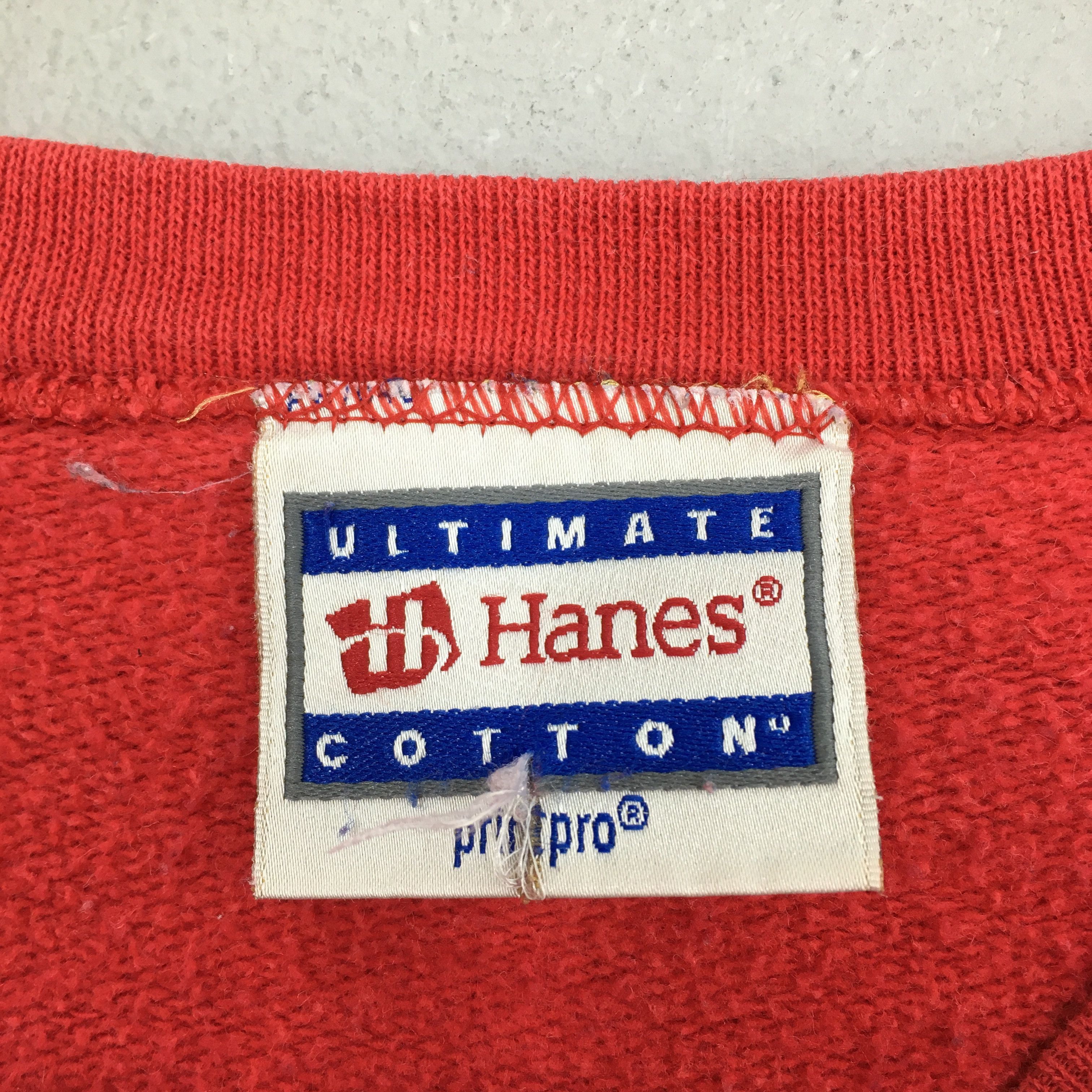 Habitat Vintage 90s Alaska Eagles Red Sweatshirt XXLarge Size US XXL / EU 58 / 5 - 3 Thumbnail