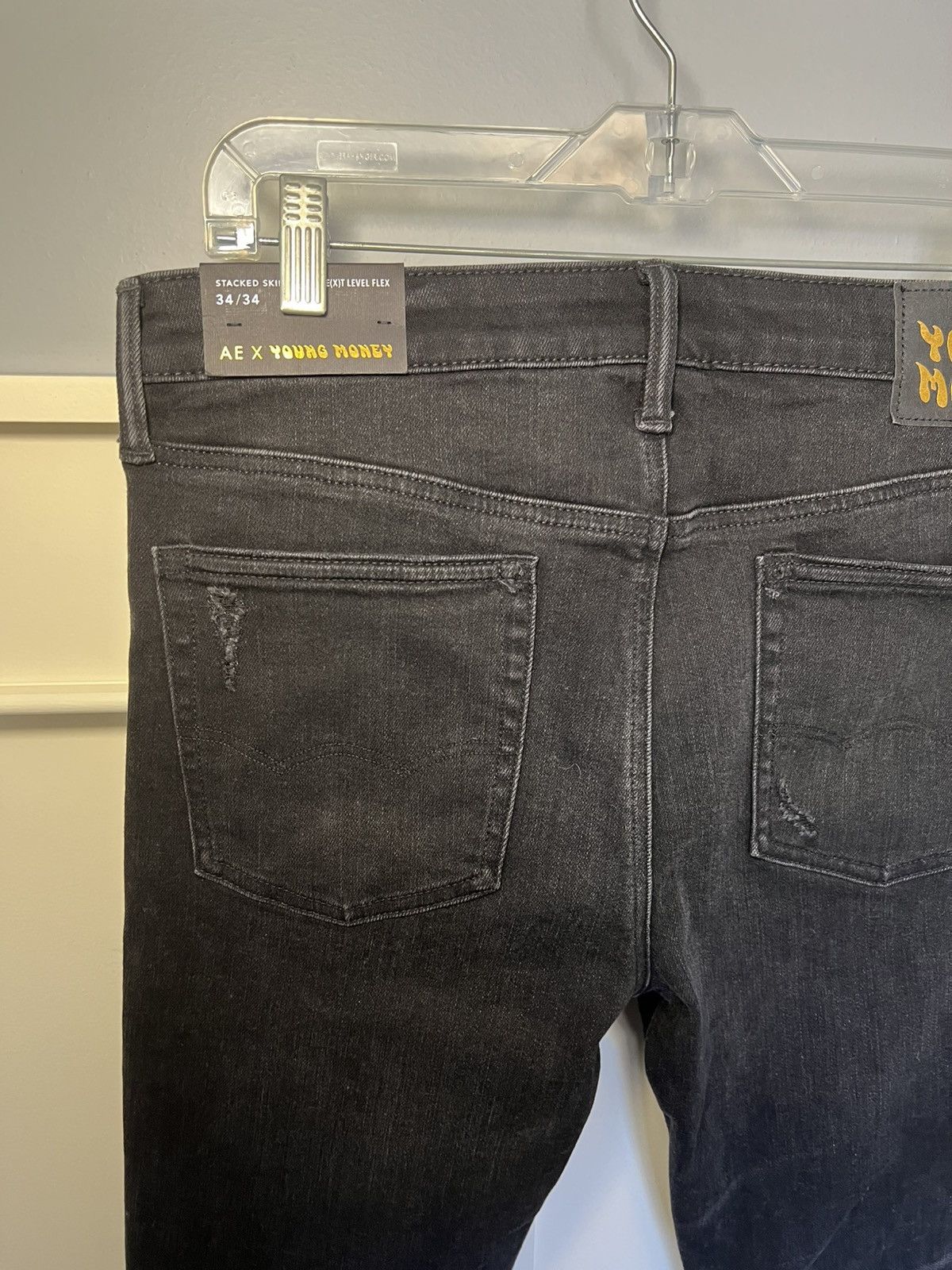 Lil Wayne Young Money Entert X American Eagle distressed stacked jeans Size US 34 / EU 50 - 10 Thumbnail