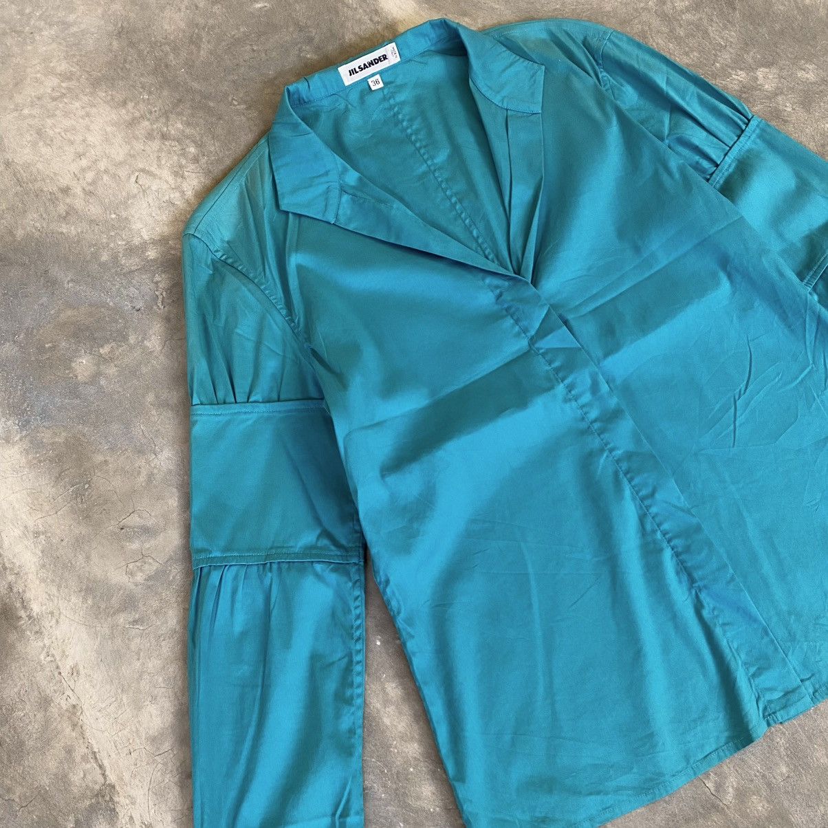 Jil Sander Jil Sander Open Collar Longsleeve Blouse Shirt Size M / US 6-8 / IT 42-44 - 2 Thumbnail