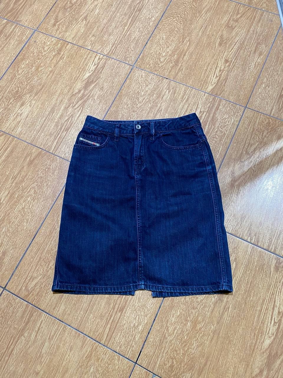 Diesel Vintage Diesel skirt midi dark denim wash pencil. Size 29" - 9 Thumbnail