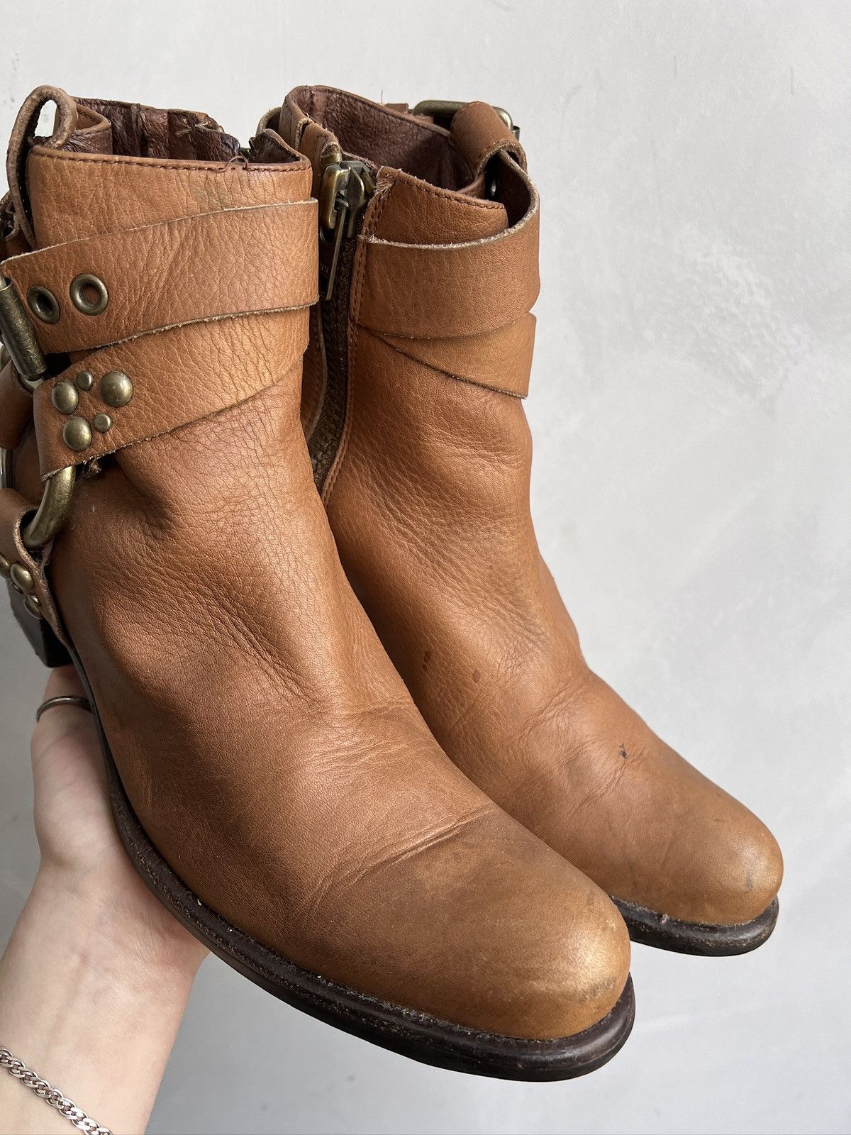 Western Rise Leather Western Boots High Vintage AS98 Style Size US 8 / EU 41 - 4 Thumbnail