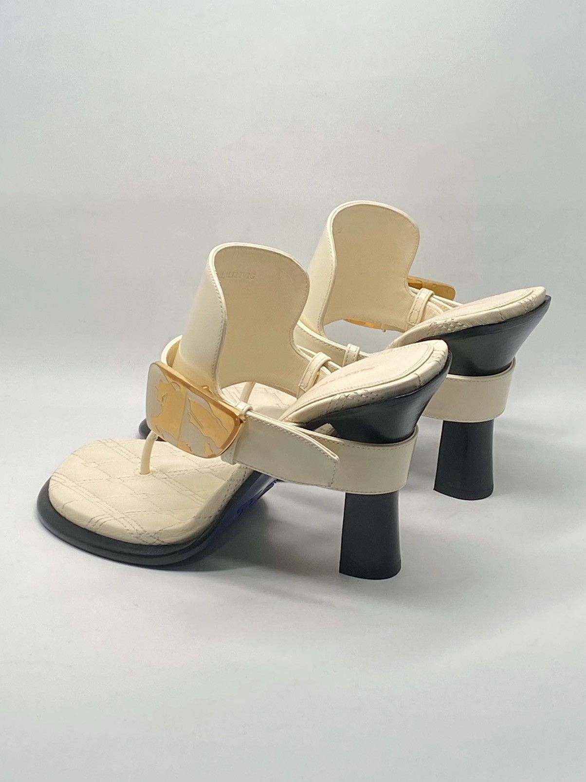 Burberry Burberry 100mm Bay leather mules size 36 Size US 6 / IT 36 - 9 Thumbnail