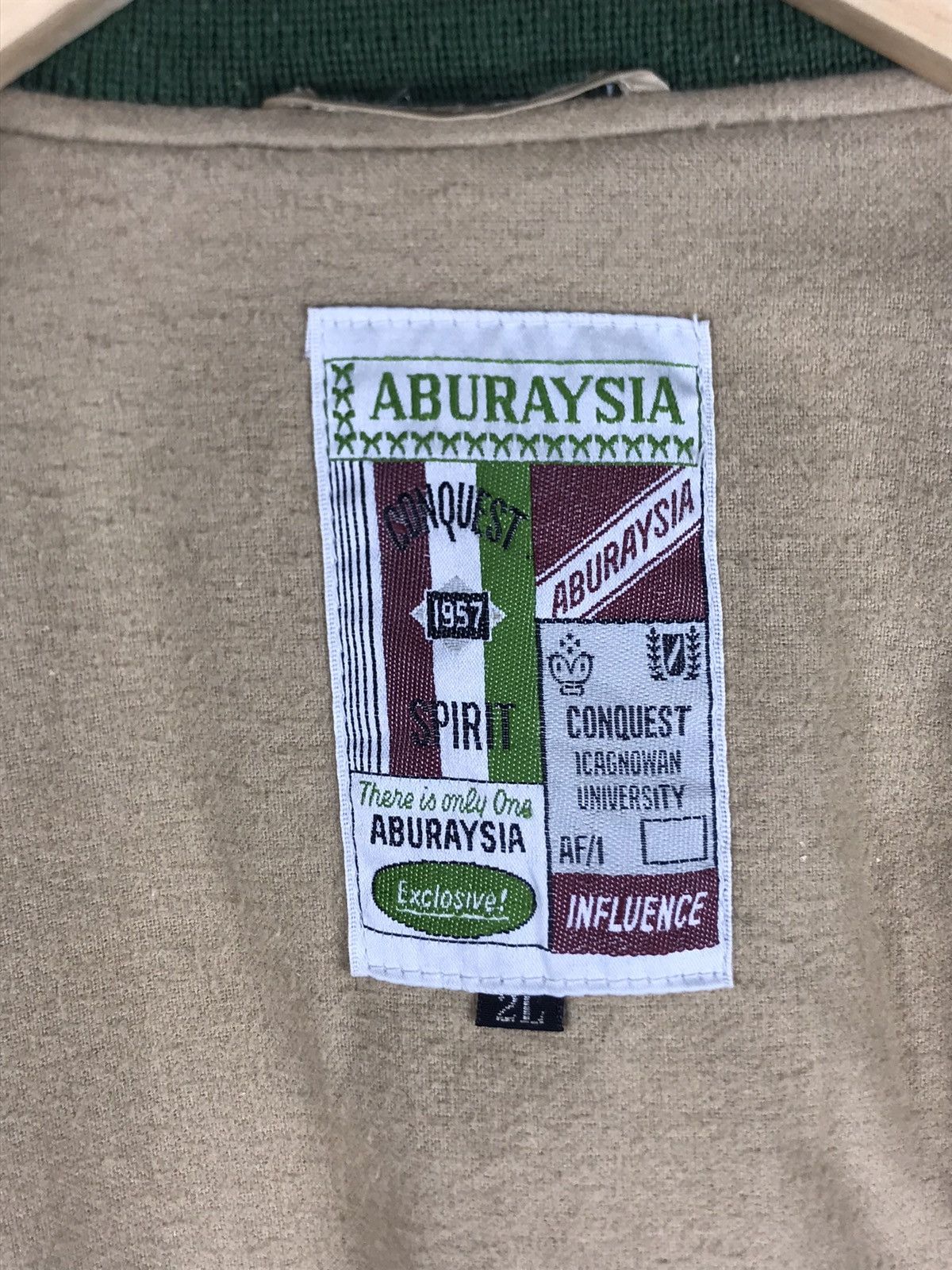Vintage ⚡️Vintage Aburaysia Head Boy Wool Zipper Varsity Jacket Size US L / EU 52-54 / 3 - 9 Thumbnail