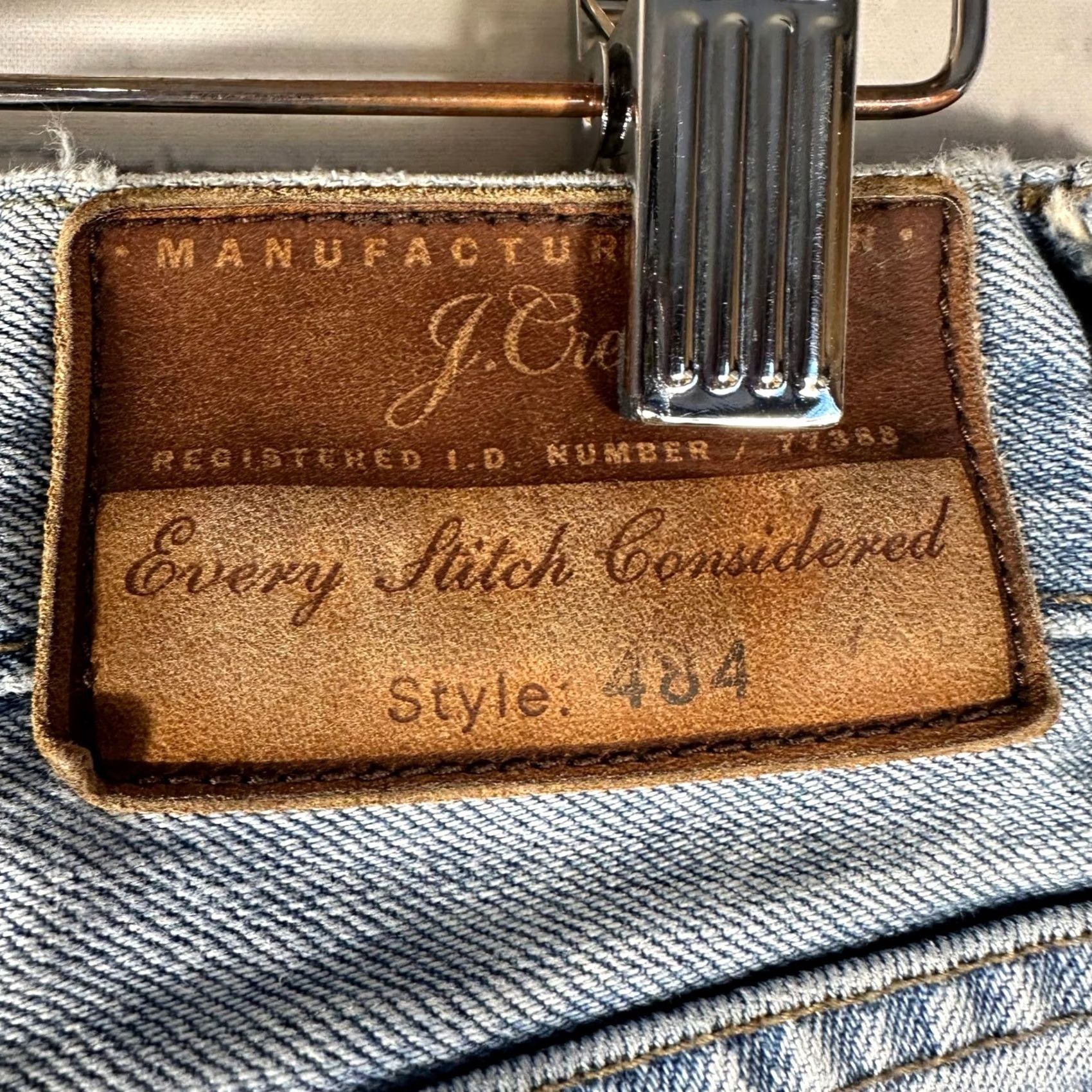 J.Crew J.Crew 484 Slim Fit Jeans Mens 32x31 Light Wash Denim 5-Pocket Design Slim Straight #Blue Womens? Size US 32 / EU 48 - 5 Thumbnail