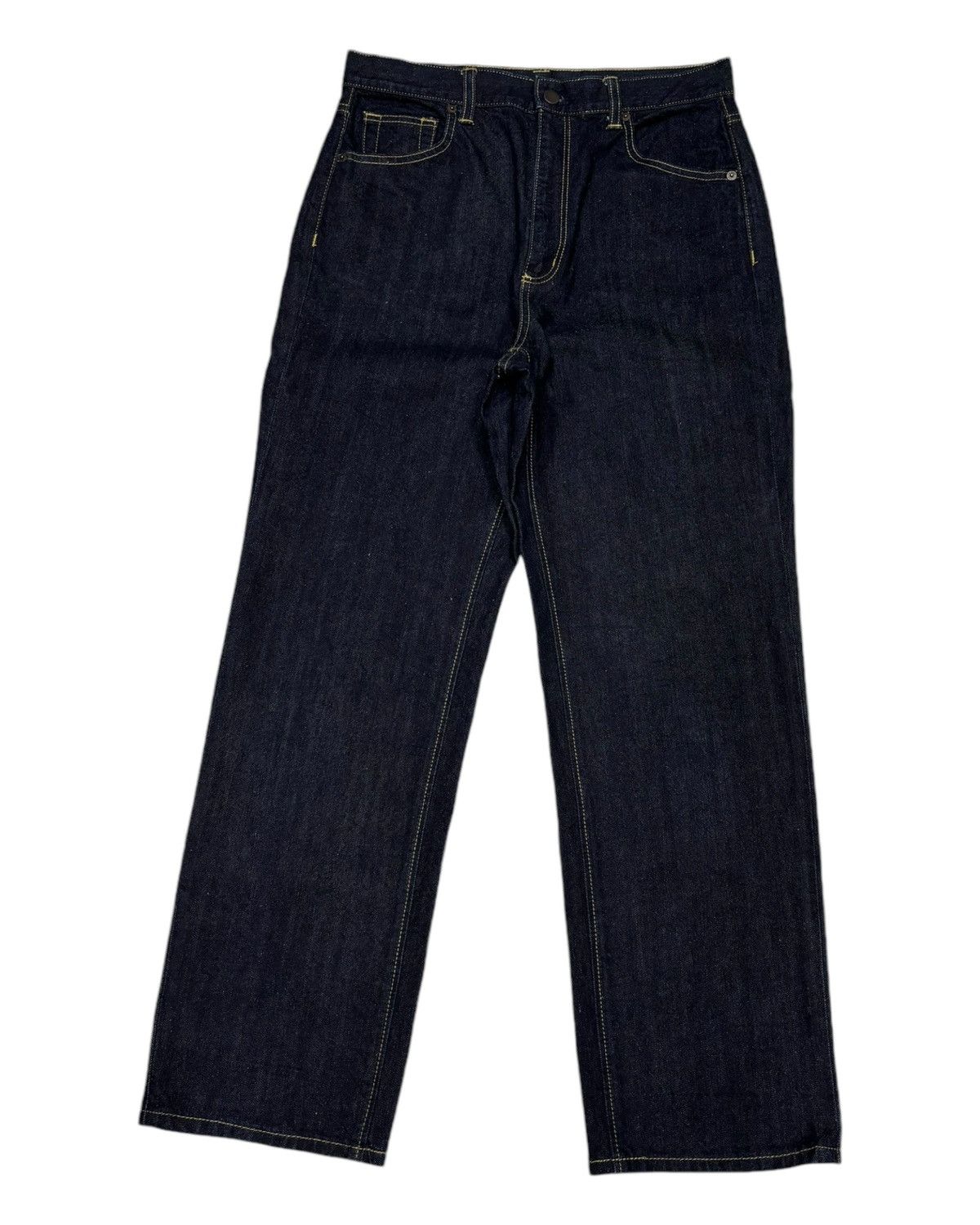 GU 🔥GU JAPANESE BLUE DENIM BAGGY WIDE JEANS Size US 30 / EU 46 - 1 Thumbnail