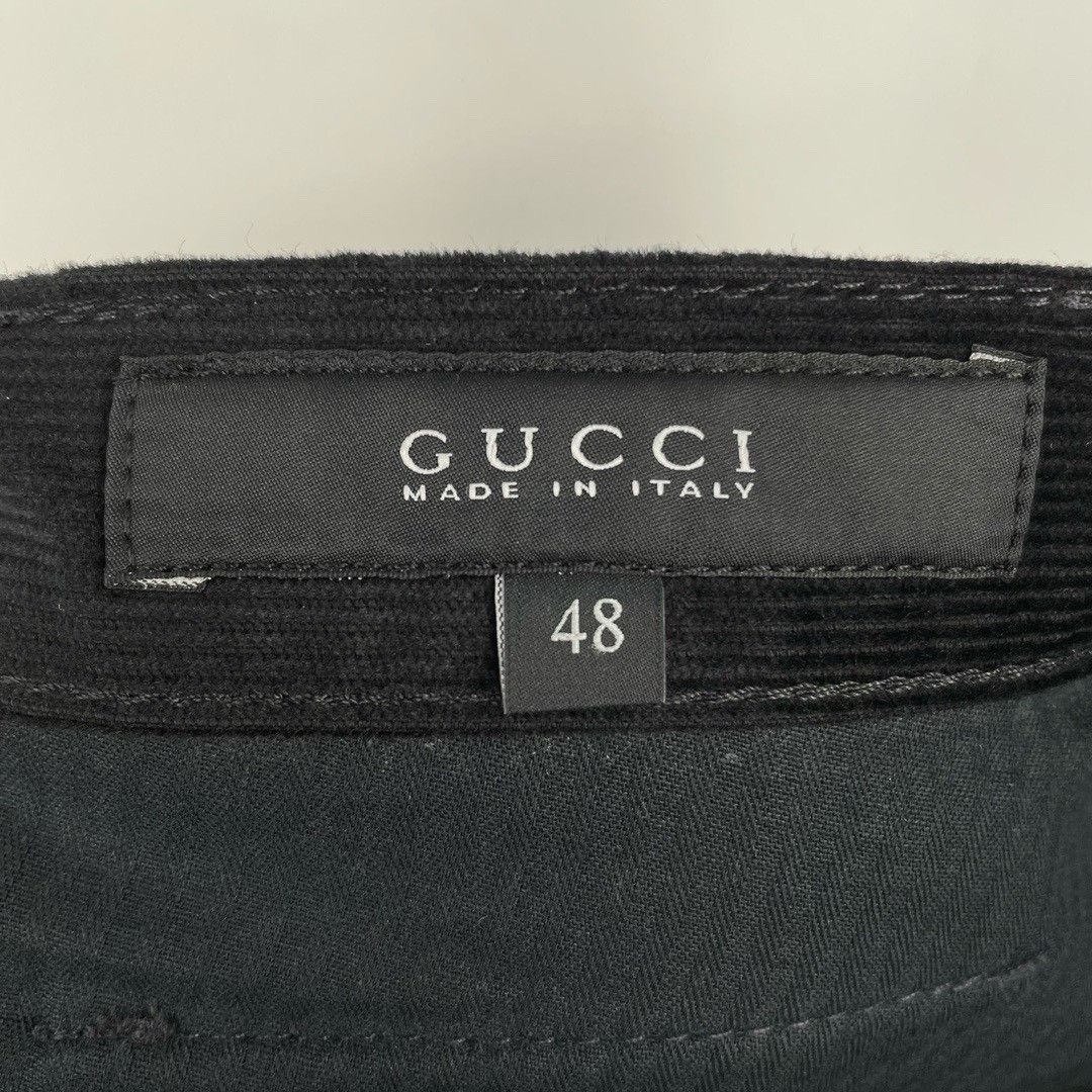 Gucci Gucci black corduroy trousers Nextarrow-2412 Size US 32 / EU 48 - 4 Thumbnail