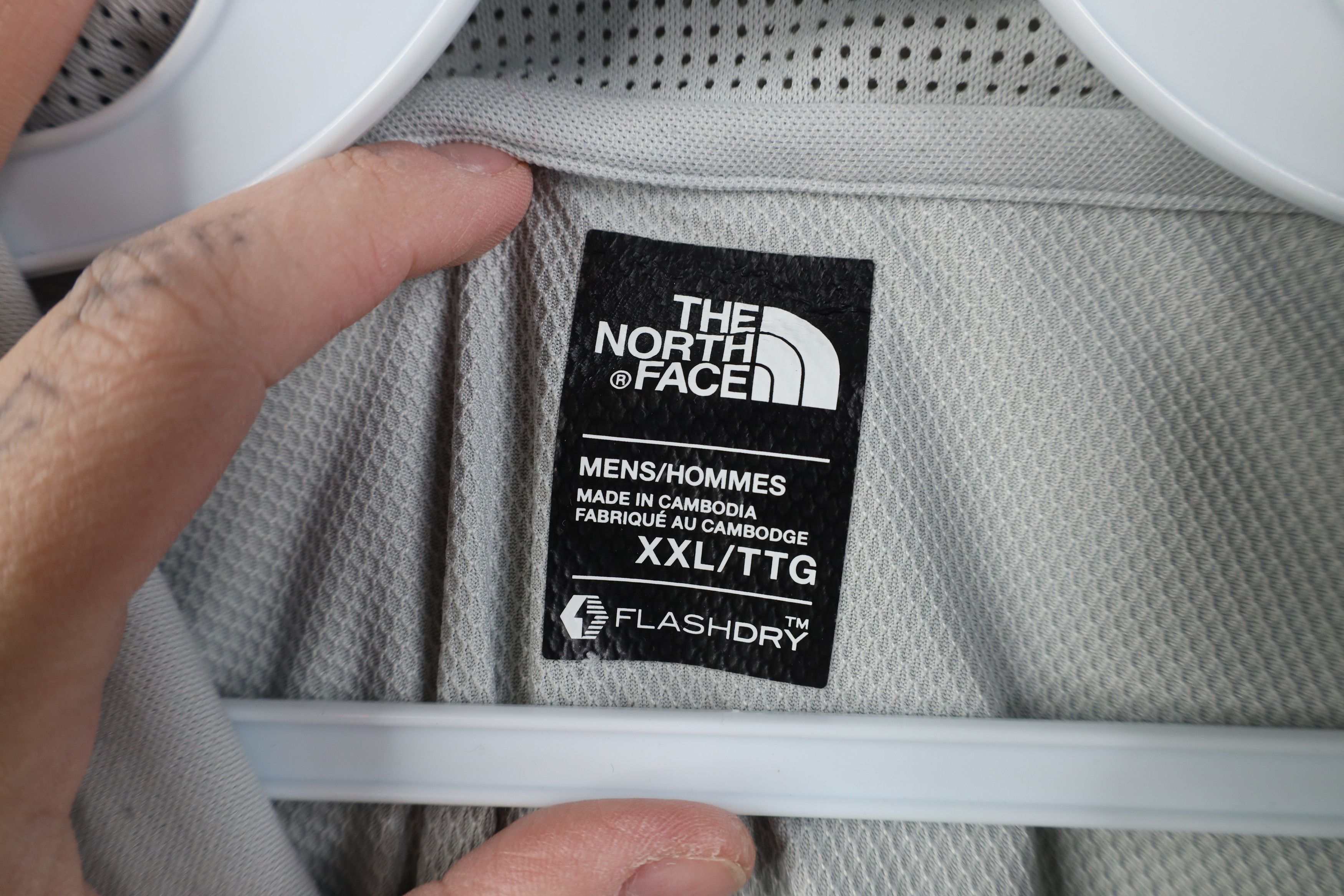The North Face The North Face Striped Vented Collared Golf Polo Shirt Gray Size US XXL / EU 58 / 5 - 7 Thumbnail