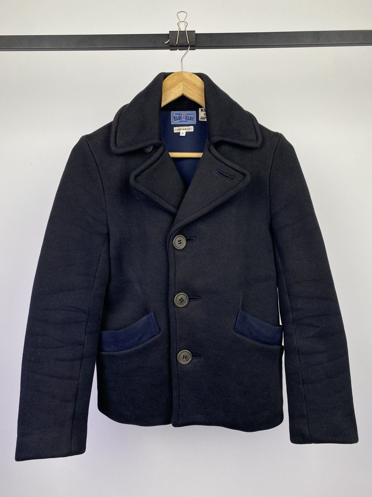 Blue Blue Japan Blue Blue Japan Pure IndigoDouble Collar Wool Jacket Size US S / EU 44-46 / 1 - 1 Thumbnail