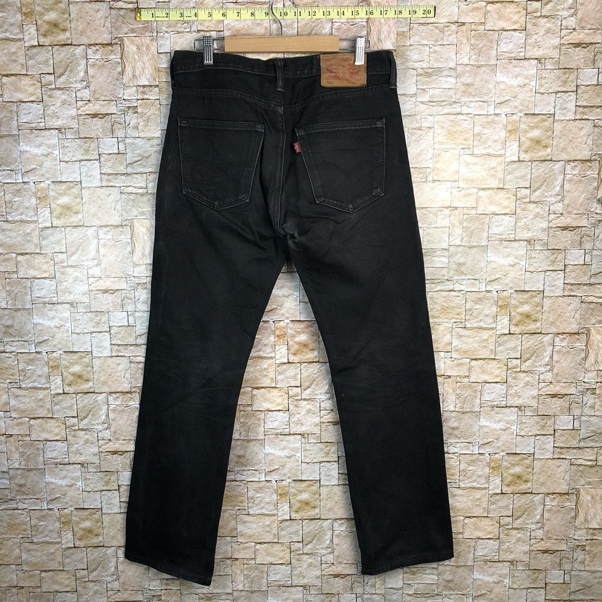 Levi's Levis super Black Denim ripped Pants #7574 Size US 29 - 13 Thumbnail
