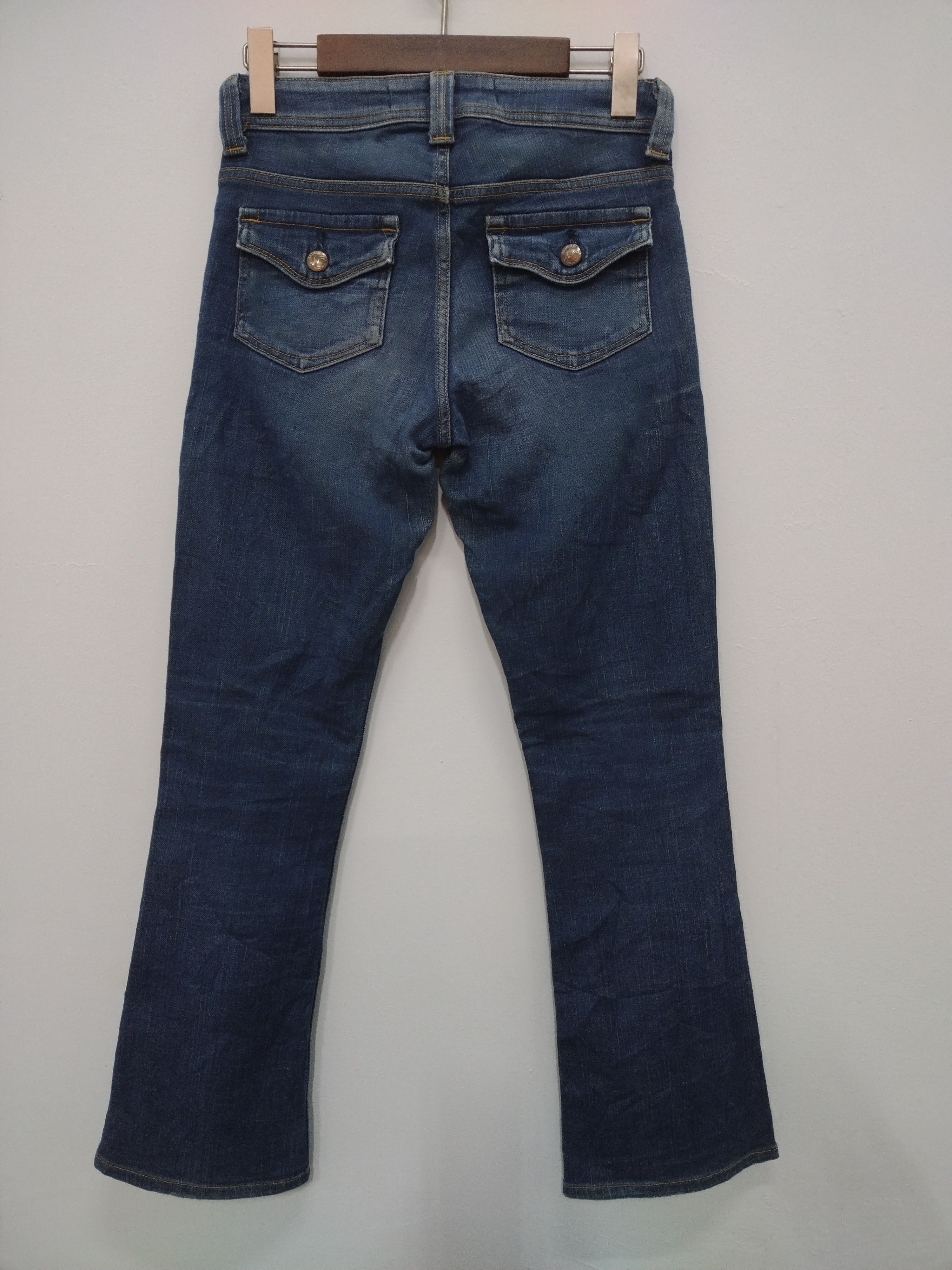 Edwin × Japanese Brand × Seditionaries 💥Crazy nice flared & design Vienus Jeans Elegance by Edwin Size 29" - 2 Thumbnail