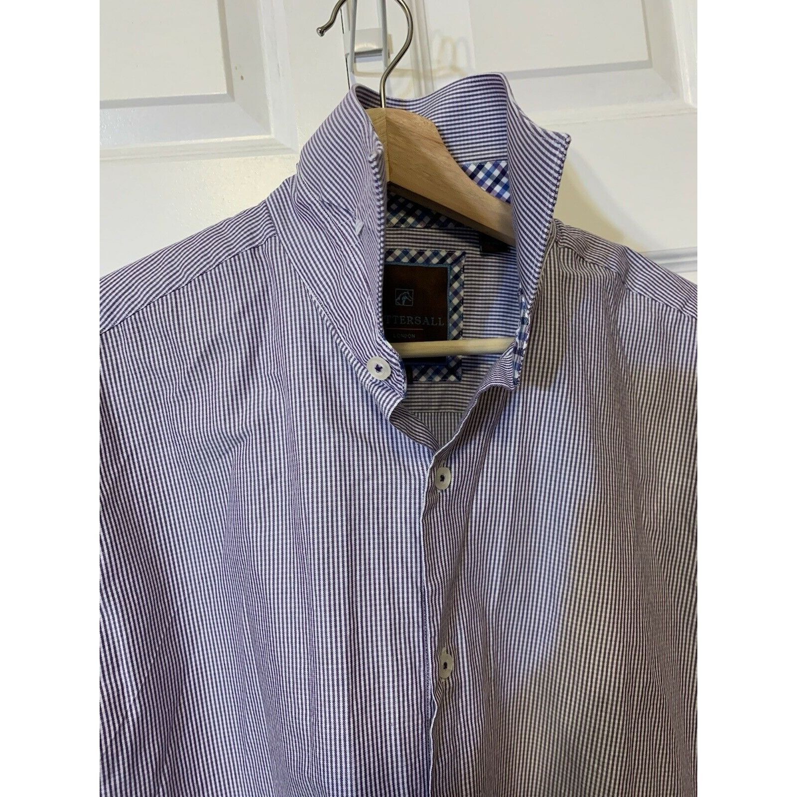 Other Tattersall London Long Sleeve Cotton Shirt Men’s Sz XL 17 34 Size US XL / EU 56 / 4 - 2 Thumbnail