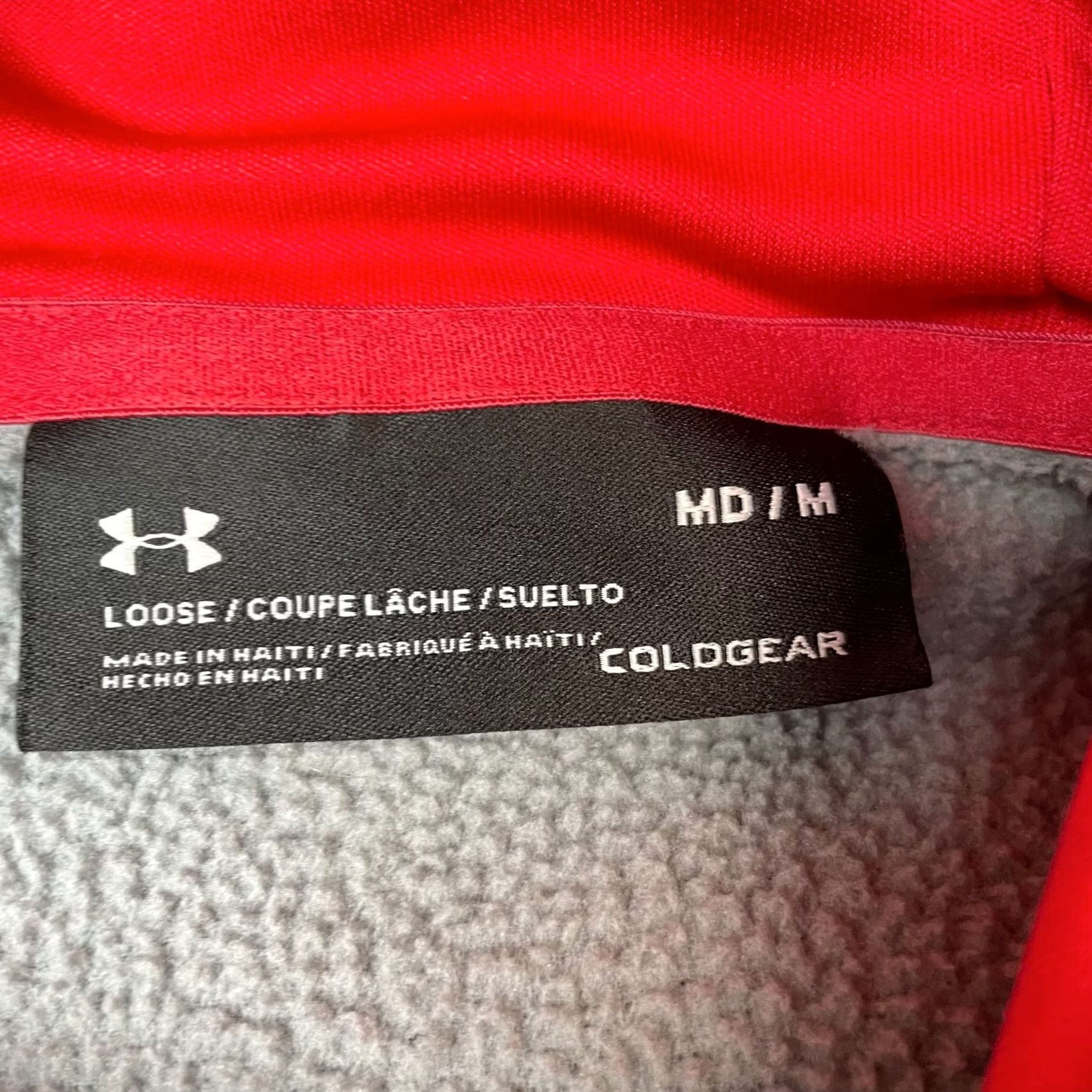 Under Armour Under Armour Hoodie Mens Medium Gray Logo Coldgear Pocket Performance Pullover Size US M / EU 48-50 / 2 - 5 Thumbnail