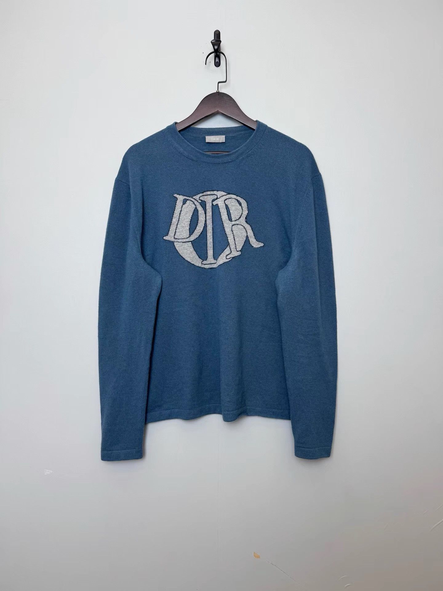 Dior Dior Blue Wool & Cashmere Knitwear K36 Size US XL / EU 56 / 4 - 1 Thumbnail