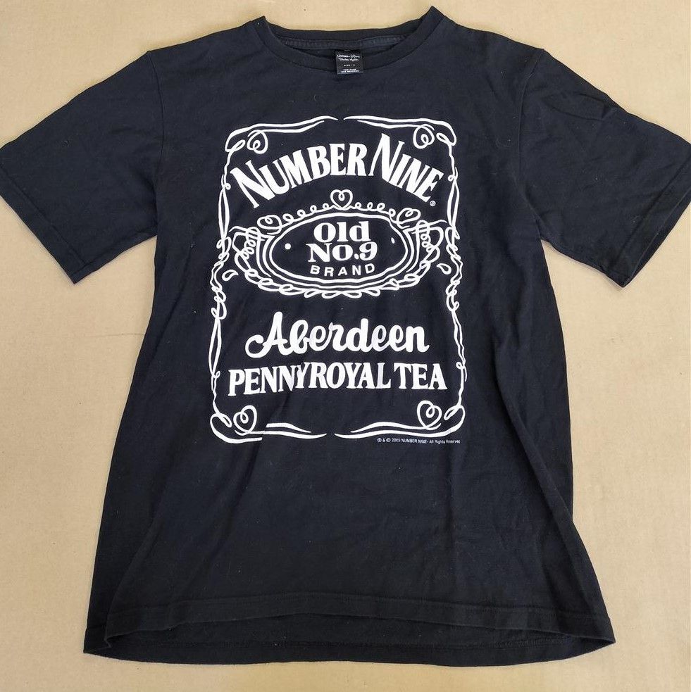 Number (N)ine NUMBER (N)INE PENNYROYAL TEA JACK DANIELS T-SHIRT BLACK SZ 3 Size US L / EU 52-54 / 3 - 11 Thumbnail