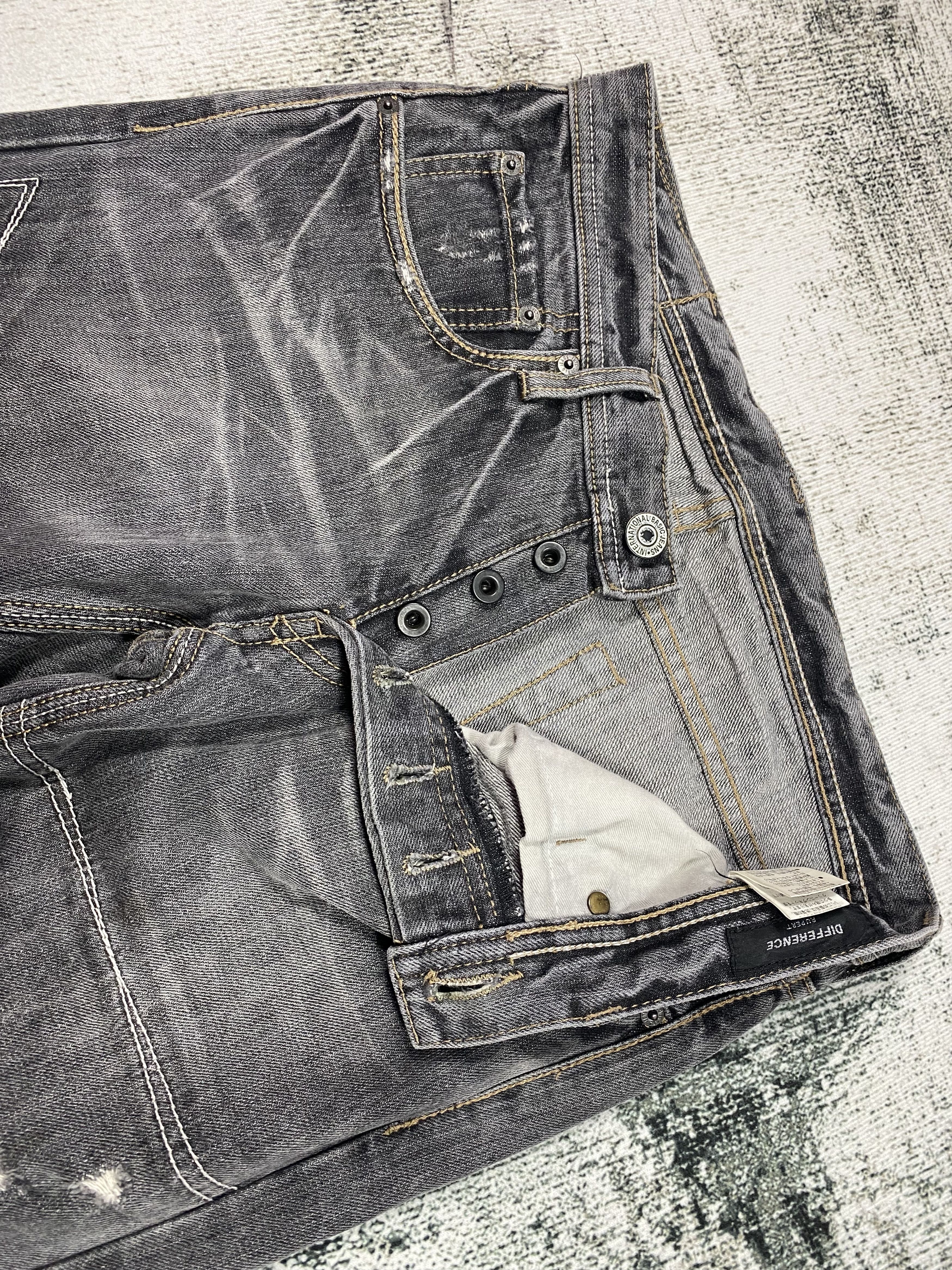 Japanese Brand SICKS💥Japanese Different Rupert Faded Low Rise Distressed Size US 30 / EU 46 - 6 Thumbnail
