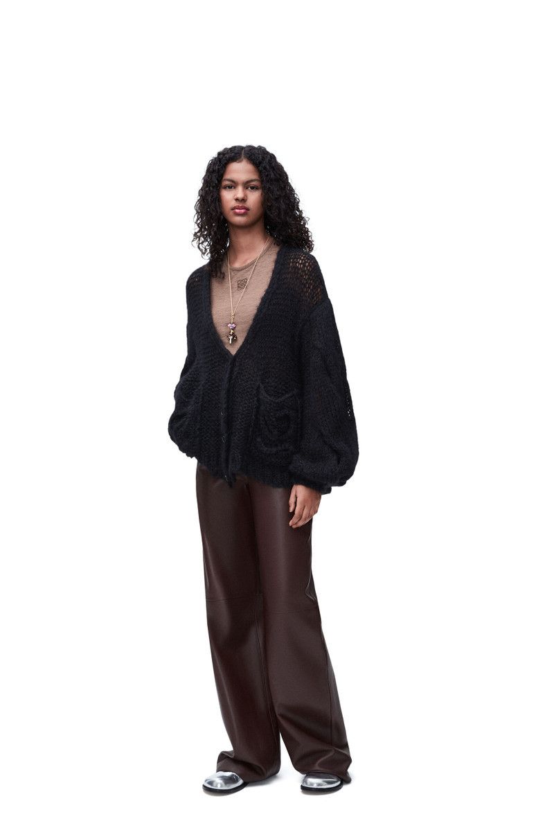 Loewe o1in1g0426 Anagram Cardigan in Black Size M / US 6-8 / IT 42-44 - 2 Thumbnail
