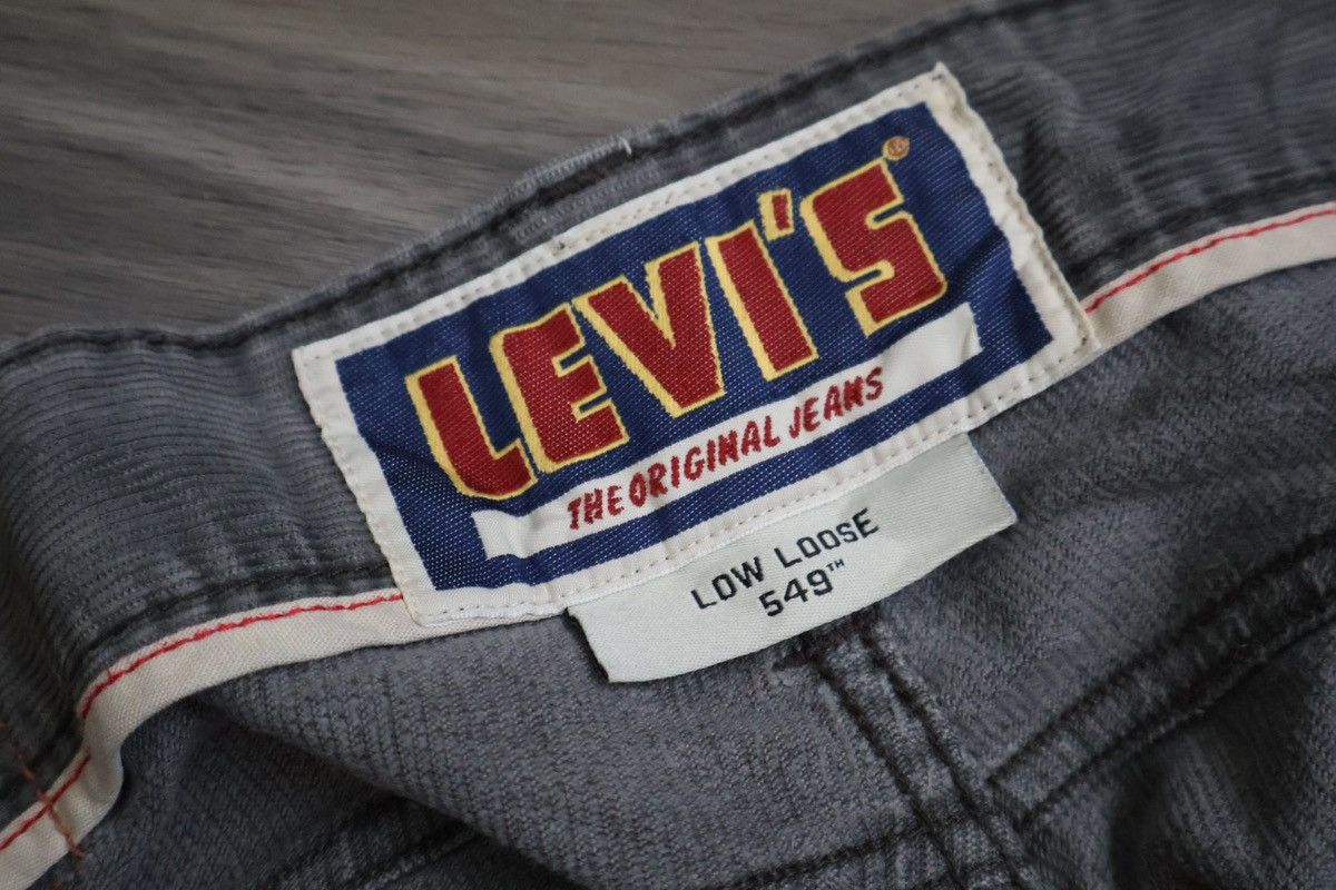 Levi's Levi’s 549 Low Loose Corduroy Pants – W34 L32 – Gray Size US 34 / EU 50 - 4 Thumbnail