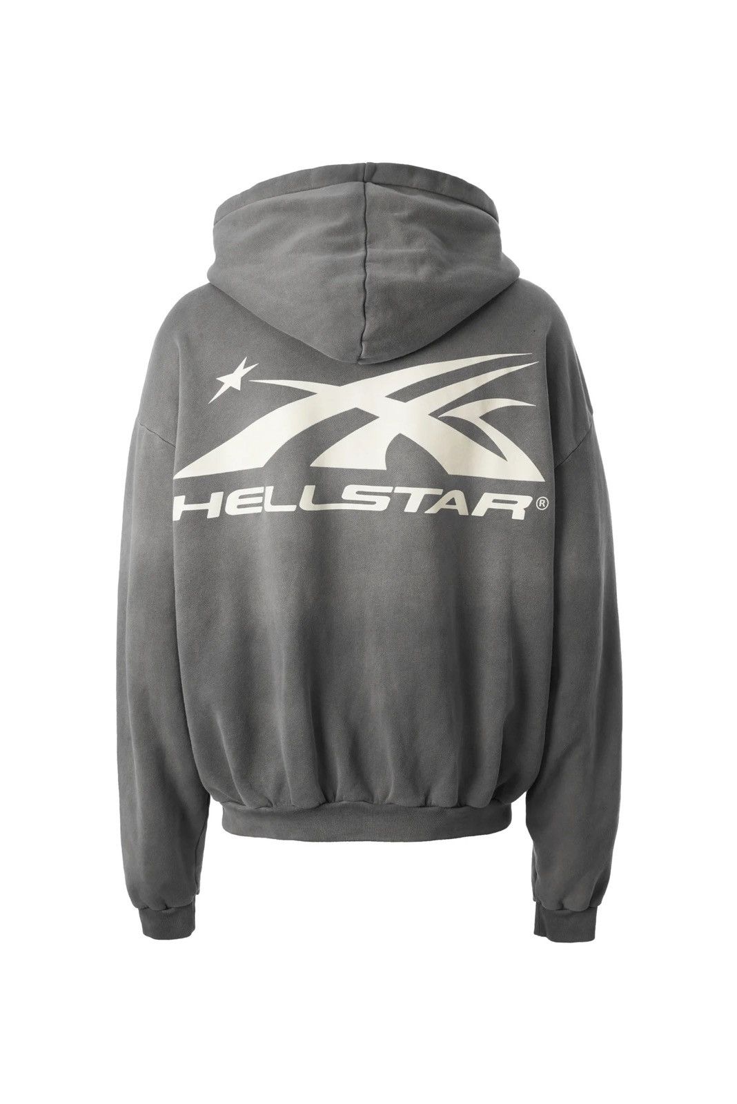 HELLSTAR Grey Hellstar Sports Zip Up Hoodie | Grailed