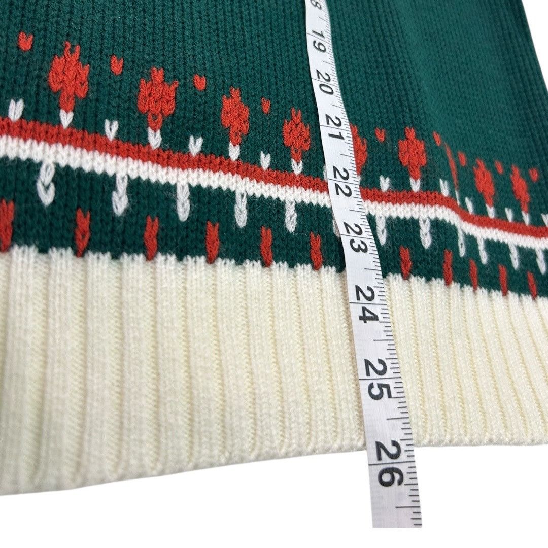 JCPenney Vintage JC Penney Mockneck Geometric Nordic Print Ski Sweate Size US L / EU 52-54 / 3 - 5 Thumbnail