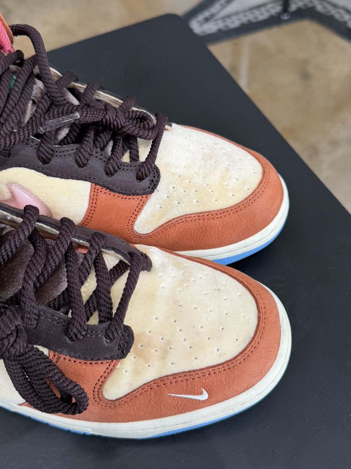 Nike × Social Status Nike Dunk Mid Social Status Chocolate Milk Size 9 (2021) Size US 9 / EU 42 - 9 Thumbnail