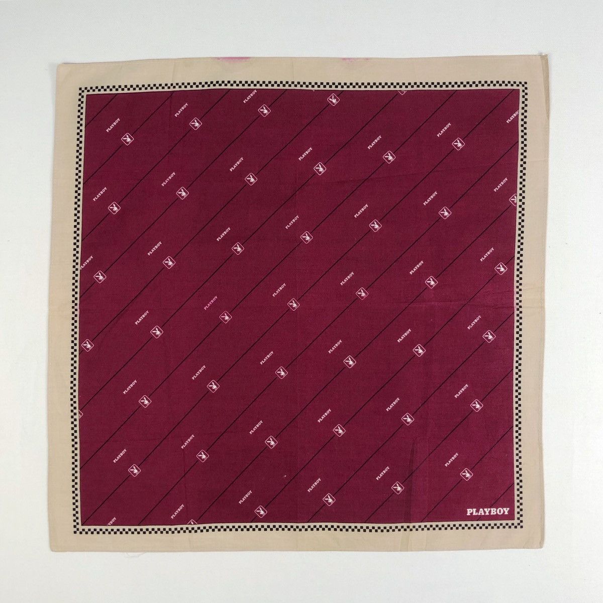 Playboy Rare Vintage Playboy Handkerchief Bandana Size ONE SIZE - 2 Thumbnail