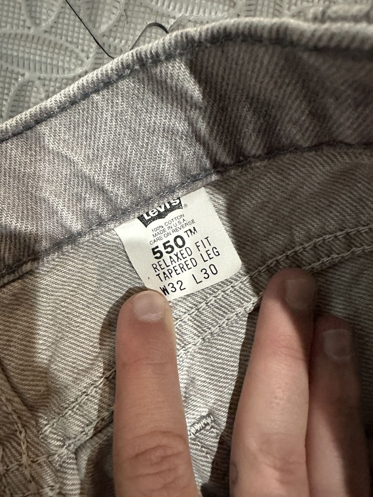 Levi's Vintage Levi’s 550 Orange Tab Jeans Made in USA Grey Relaxed Size US 32 / EU 48 - 6 Thumbnail
