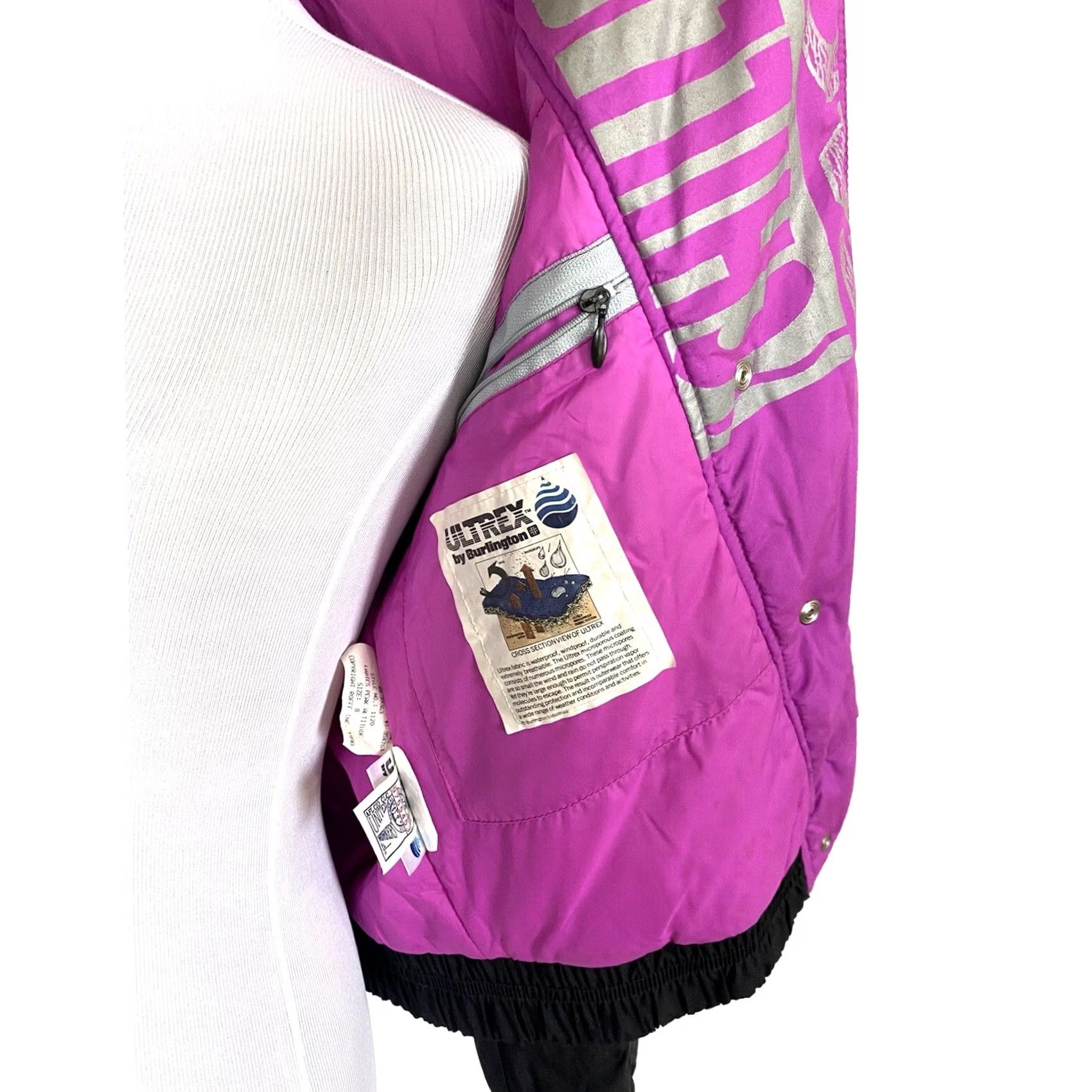 Vintage VINTAGE Roffe BLACK Puffer Jacket Parka Ski Coat Women Size 8 Short Nylon Zip Casual 80's 90s USA Size M / US 6-8 / IT 42-44 - 4 Thumbnail
