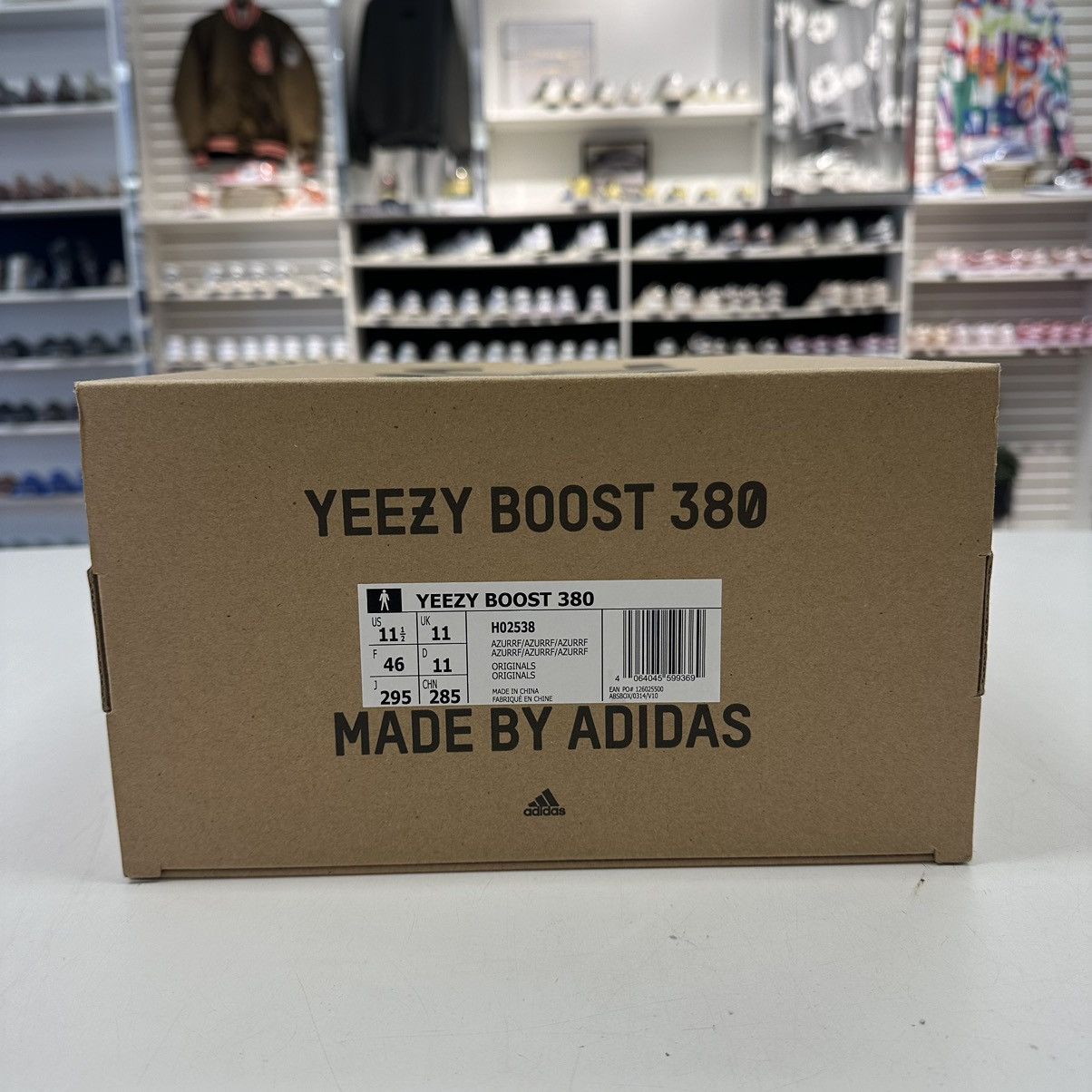 Adidas Size 11.5 - Adidas Yeezy Boost 380 Men's Azure Reflective Size US 11.5 / EU 44-45 - 7 Thumbnail