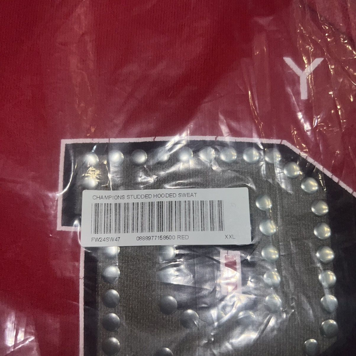 Supreme Supreme Champions Studded Hooded Sweatshirt Red Size: XXL Size US XXL / EU 58 / 5 - 3 Thumbnail