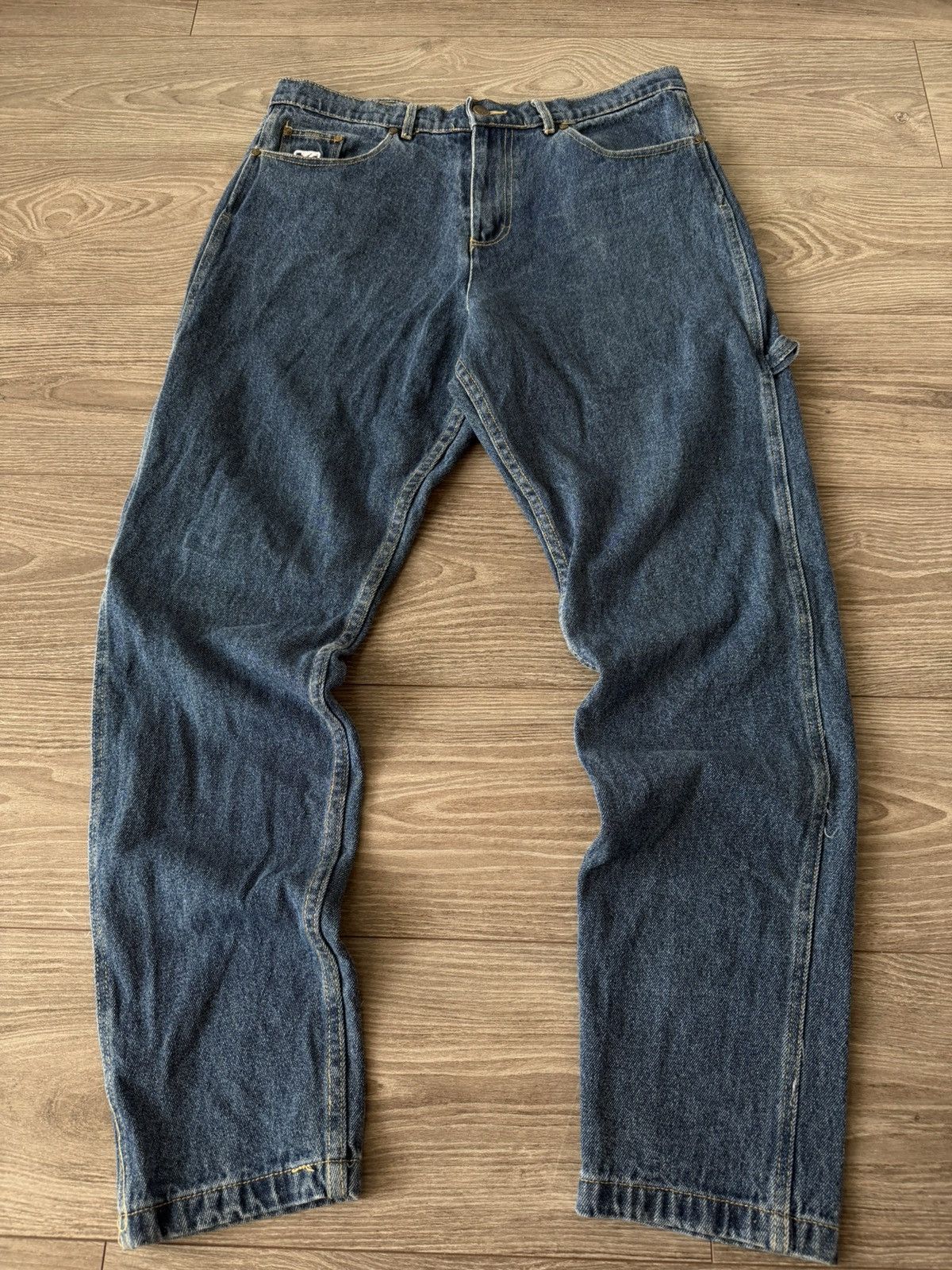 Karl Kani Karl Kani Embroidered Logo Rap Black Denim Unisex Jeans Size US 32 / EU 48 - 1 Thumbnail