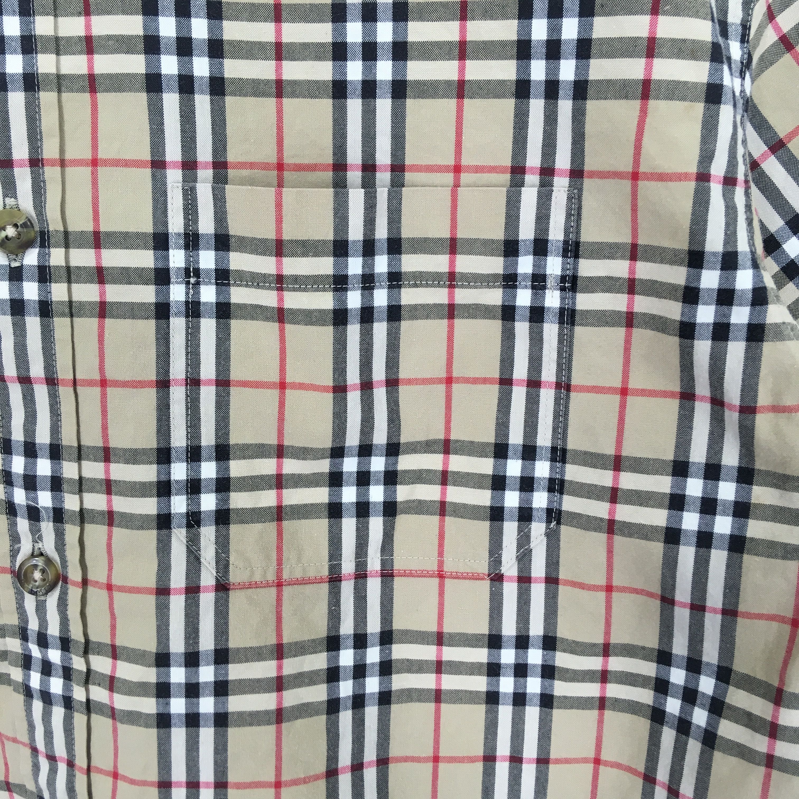 Burberry Burberry Nova Check Beige Luxury Style Button Down Shirt Size US S / EU 44-46 / 1 - 4 Thumbnail