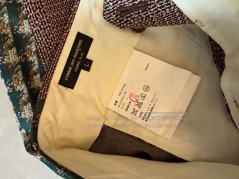 Comme des Garcons Comme Des Garcons size L Early Plaid Patchwork Pants Size US 27 - 3 Thumbnail