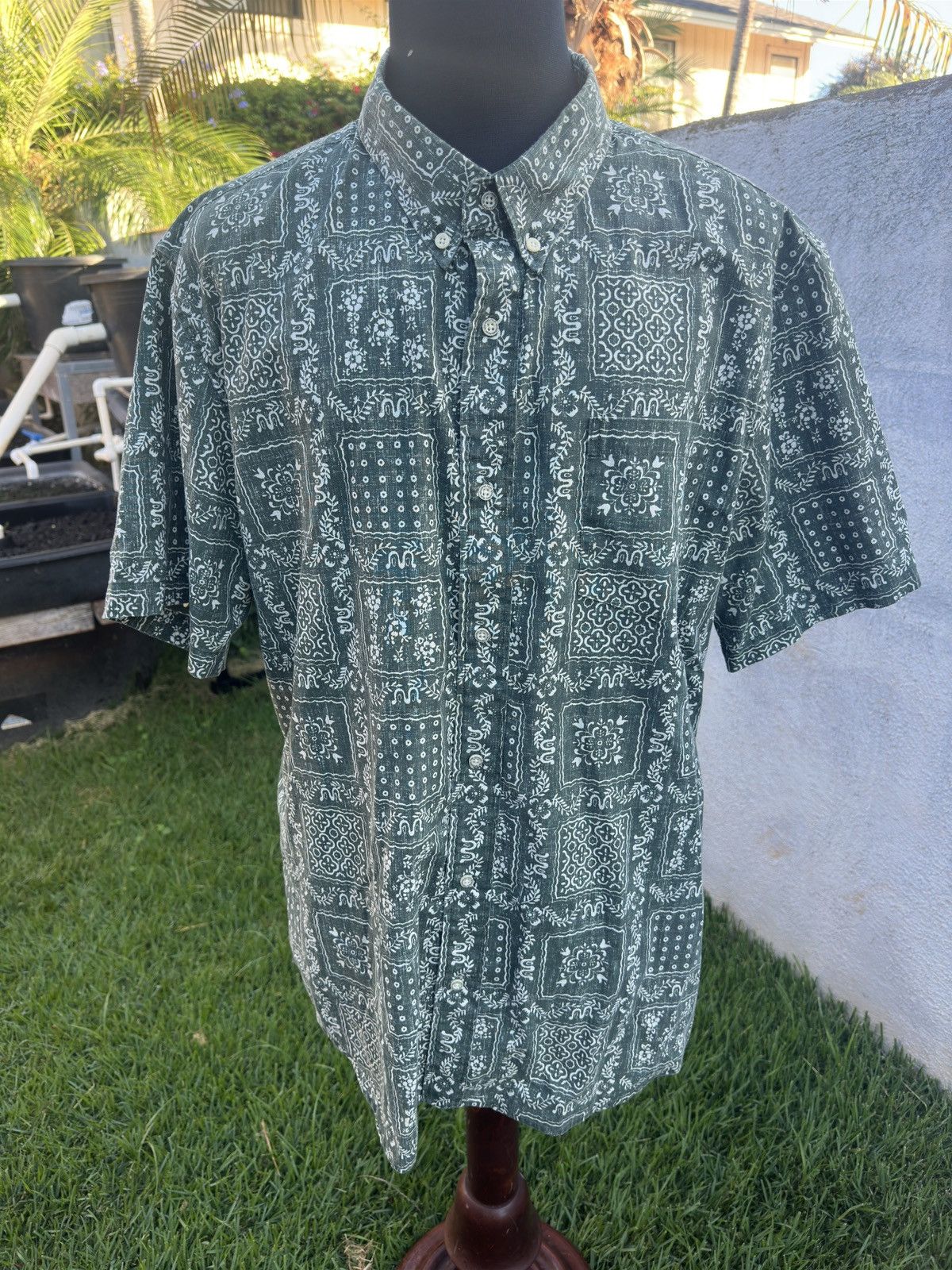 Reyn Spooner Reyn Spooner Tailored Fit Green Hawaiian Print Men's XXL Size US XXL / EU 58 / 5 - 1 Thumbnail