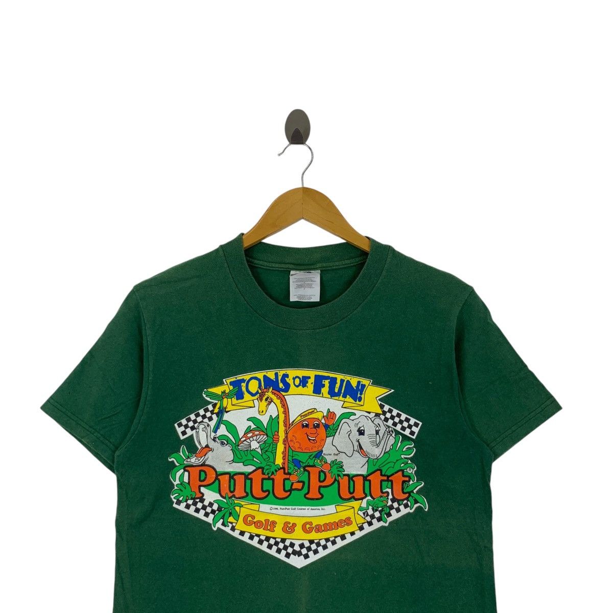 Hanes Vintage 1996 PUTT PUTT VIDEO GAMES Golf Courses Tee Shirt Size US S / EU 44-46 / 1 - 2 Thumbnail