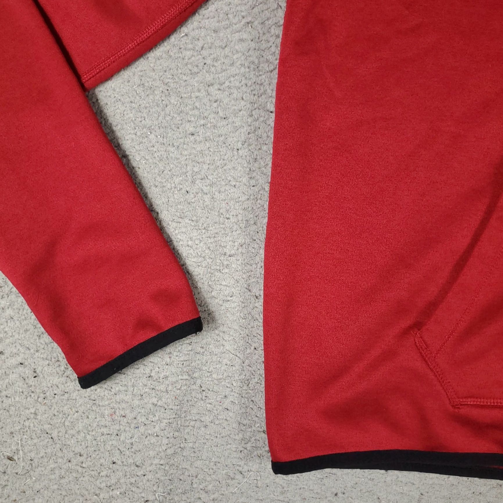 Nike Nike Hoodie L Red Pullover Sweatshirt Logo Knit 100% Polyester All Seasons Hooded Baseball Golf Womens Size L / US 10 / IT 46 - 4 Thumbnail