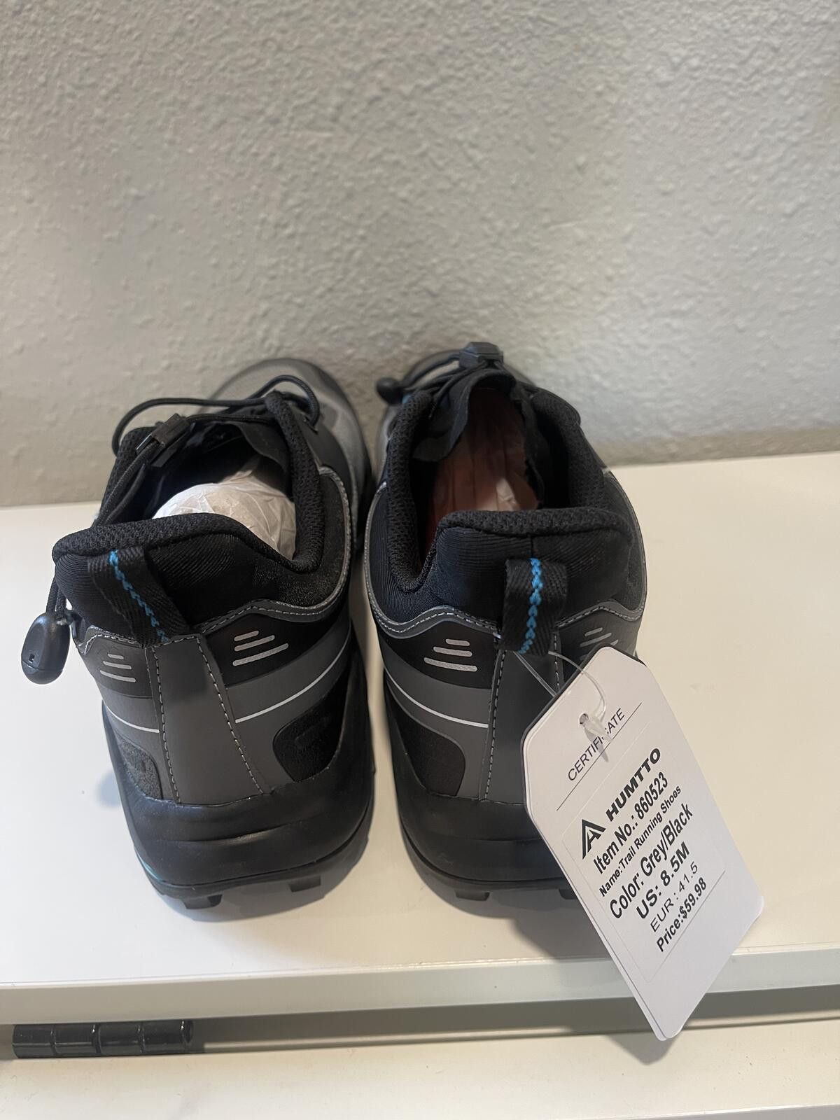 Other Humtto Men's Trail Running Shoes Size 8.5-9 Gray/Black Size ONE SIZE - 2 Thumbnail
