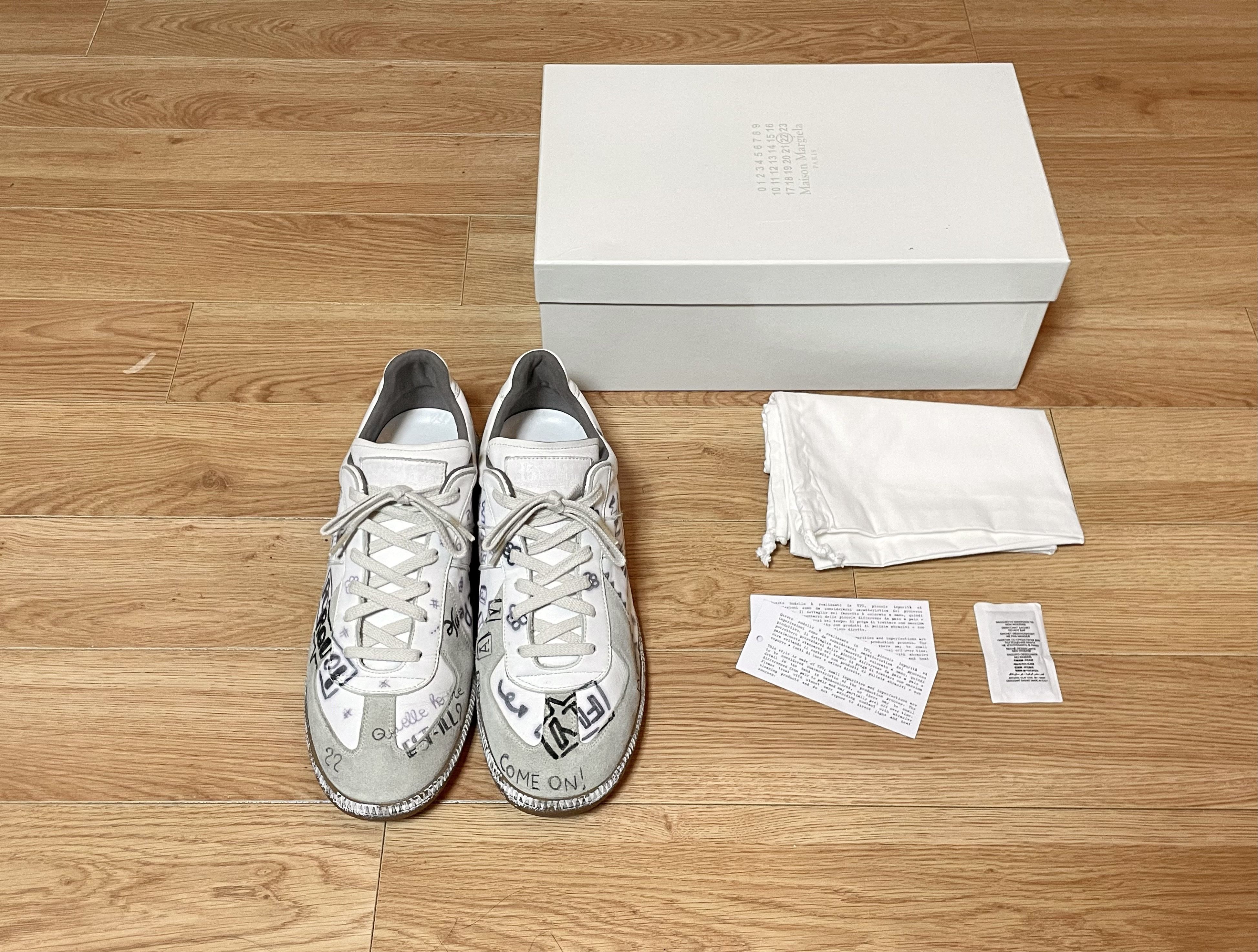 Maison Margiela German trainer Sneakers Shoes Men Size EU 41
