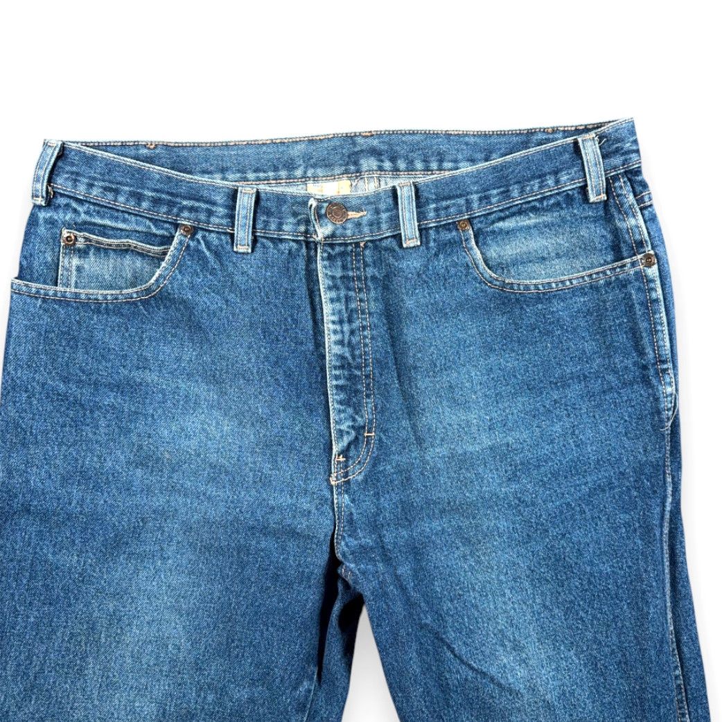 Calvin Klein VINTAGE Calvin Klein Jeans Mens 36x32 Blue Dark Wash Denim Scovill Zip 80s Size US 36 / EU 52 - 3 Thumbnail