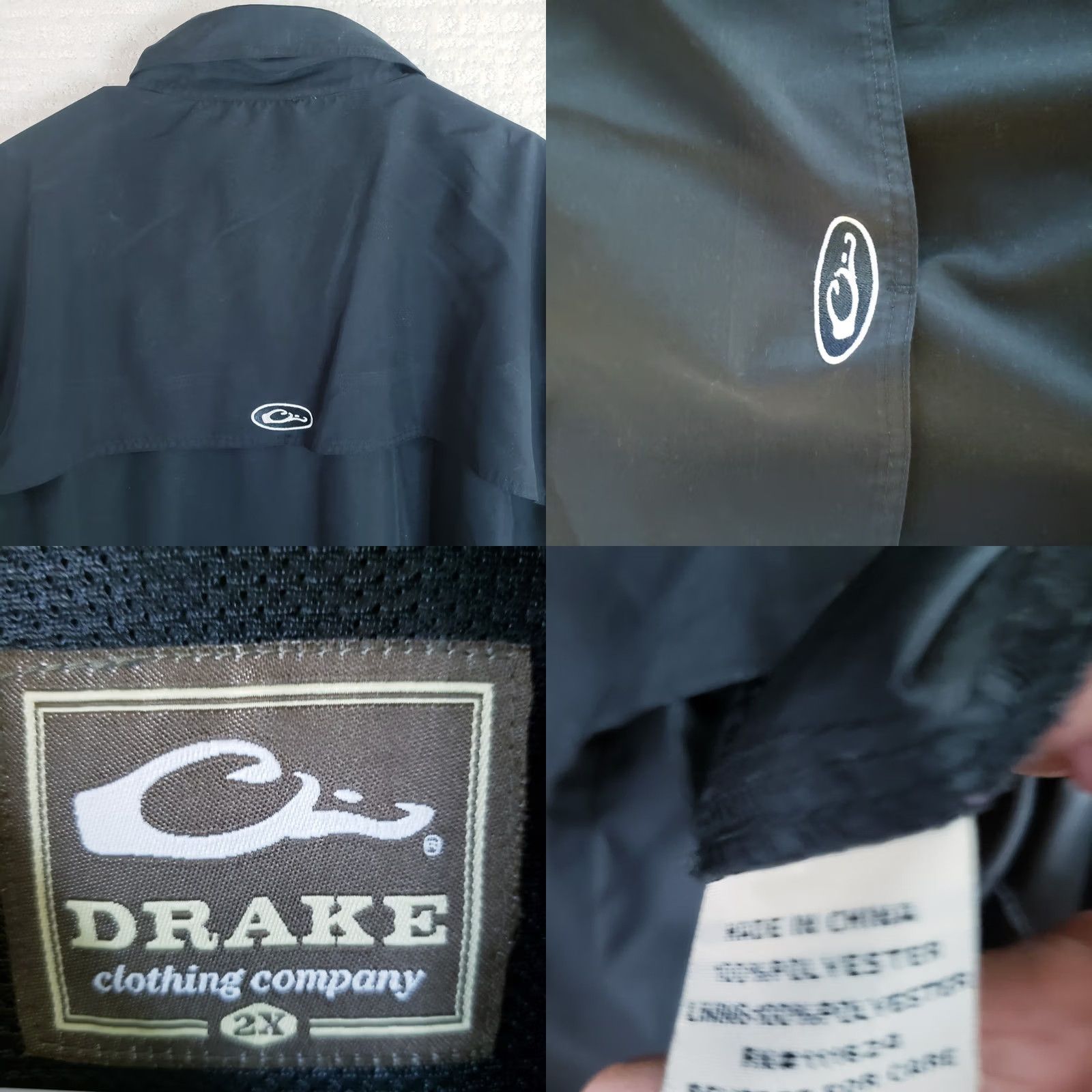 Vintage Drake Vented Shirt Men's XXL Black South Carolina Gamecocks Logo SS Button Size US XXL / EU 58 / 5 - 9 Thumbnail
