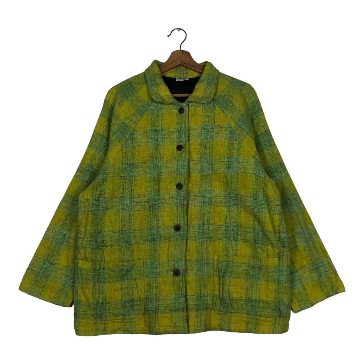Japanese Brand 🔥VINTAGE CHORE JACKET YOKOHAMA MOTOMACHI TARTAN DESIGN Size US M / EU 48-50 / 2 - 1 Thumbnail