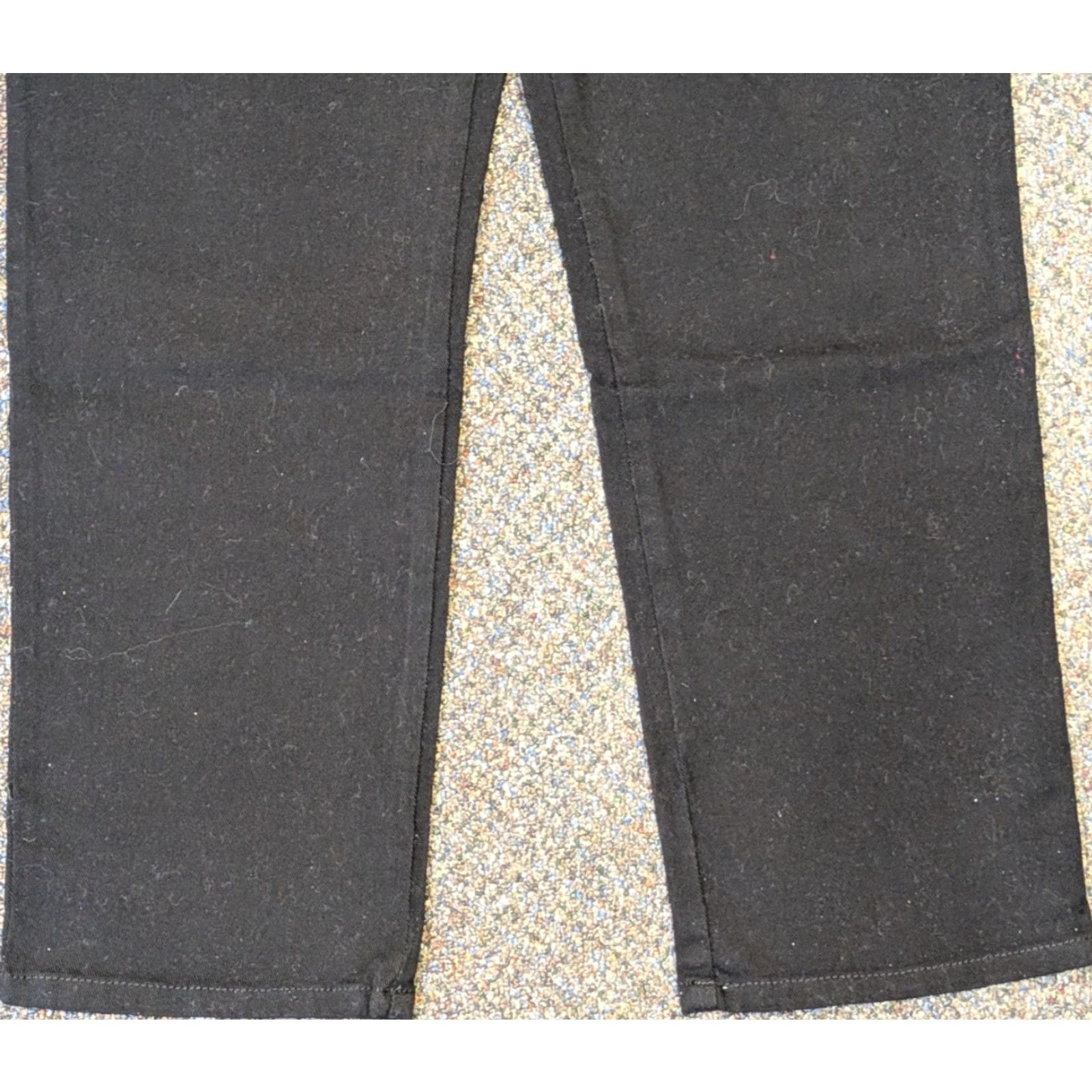 Gloria Vanderbilt Gloria Vanderbilt Amanda Classic Fit 14P Petite Stretch Jeans Womens Black 5-Pocket Design Zipper Button Tapered Size 36" / US 14 / IT 50 - 3 Thumbnail
