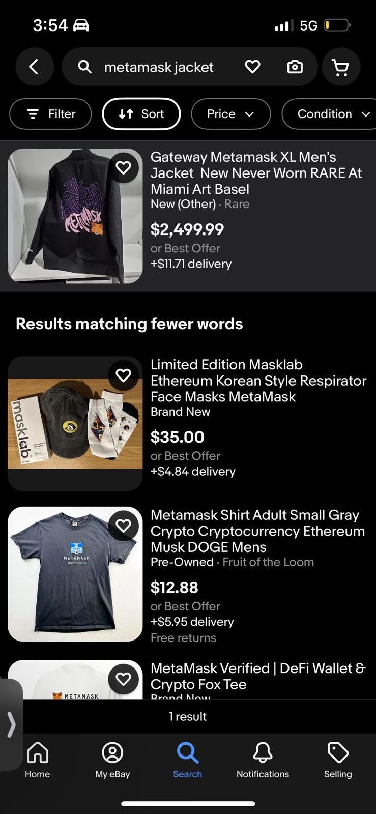 Other Miami Art Basel Metamask Competition Winners Jacket Size US M / EU 48-50 / 2 - 7 Thumbnail