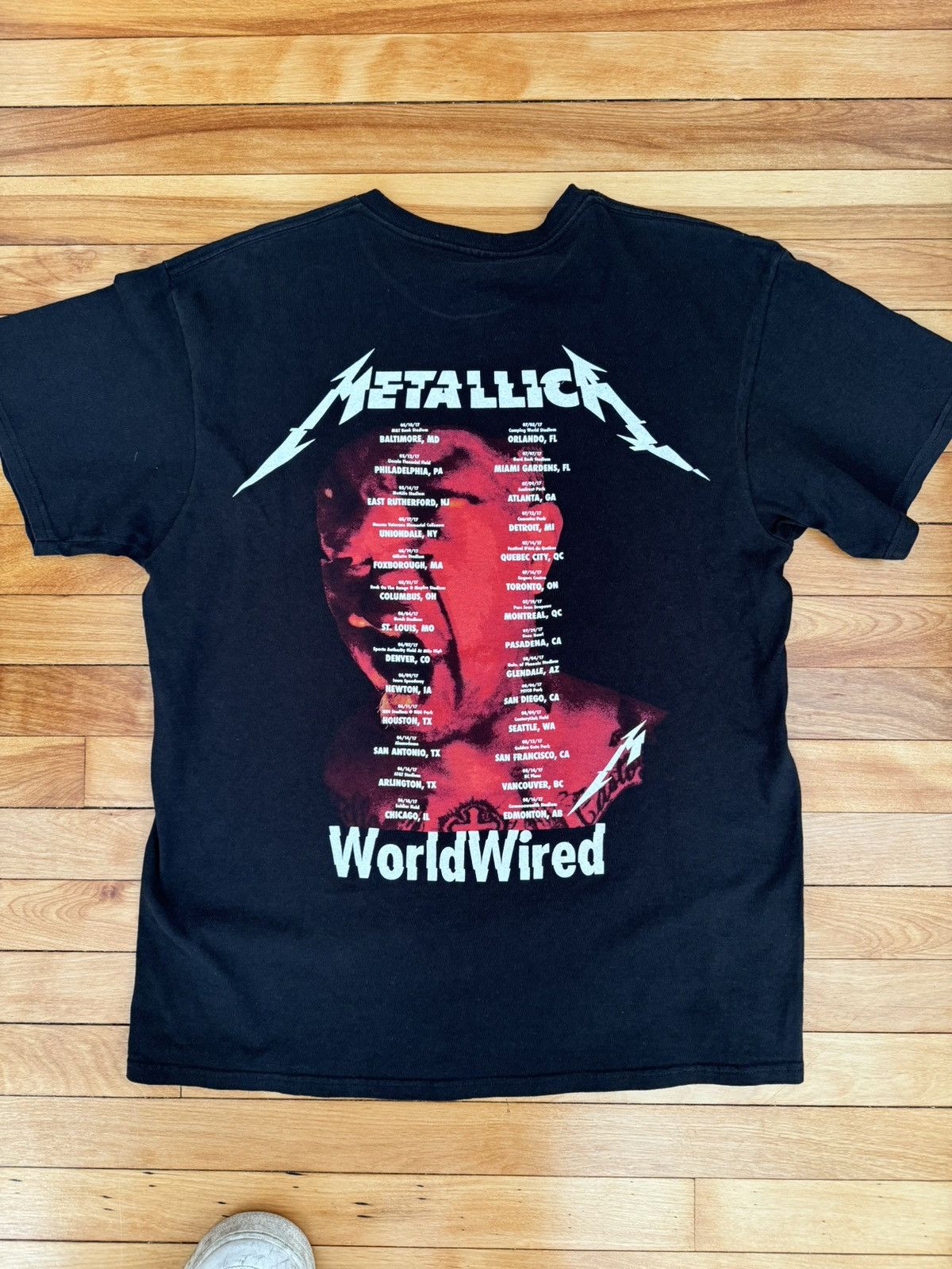 Band Tees × Metallica Metallica “WorldWired” Tour Merch 2017 Size US L / EU 52-54 / 3 - 2 Thumbnail