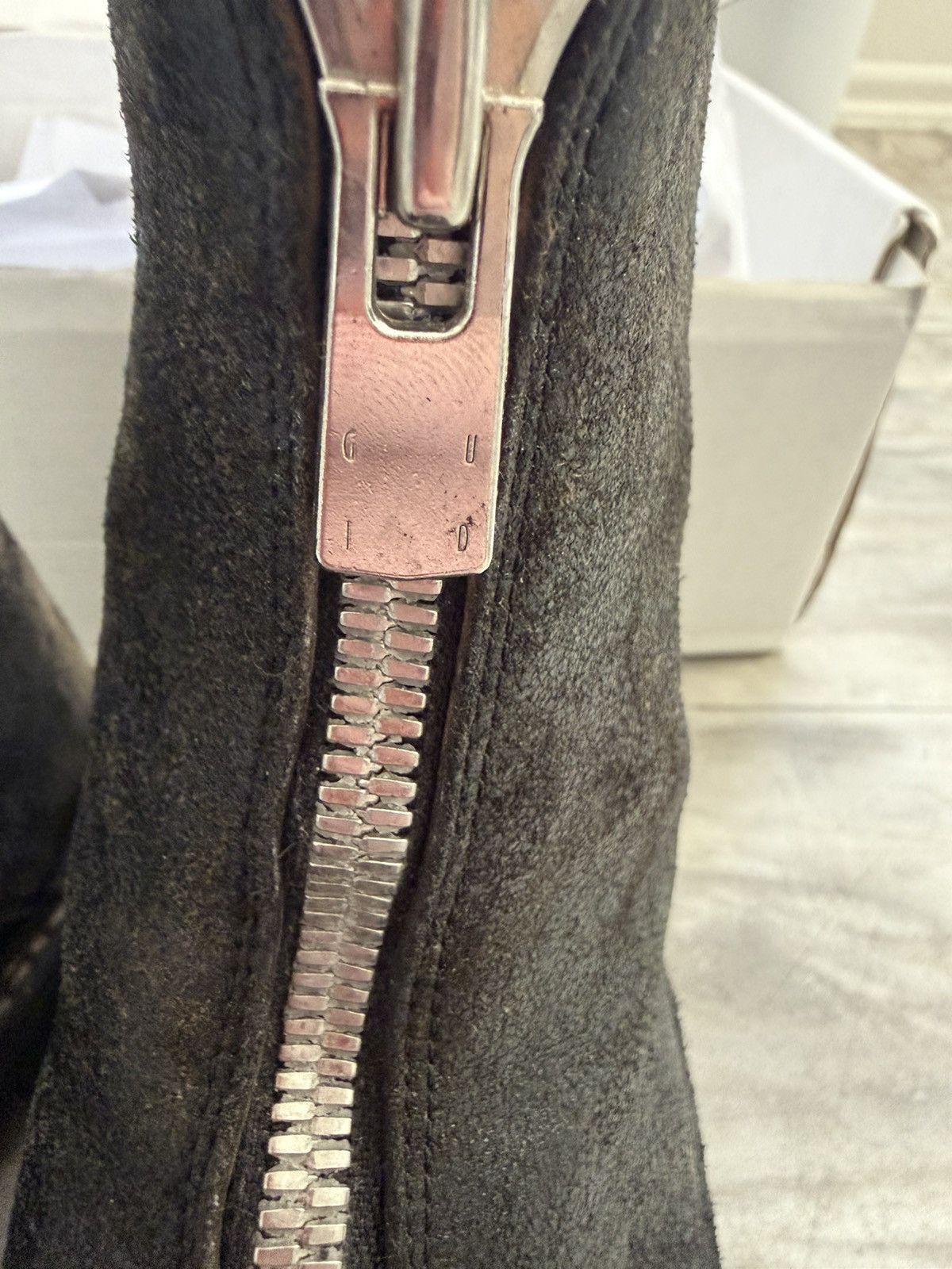 Guidi Guidi GR05FRV_RU Reverse Horse Leather Front Zip Boots Size US 12 / EU 45 - 9 Thumbnail