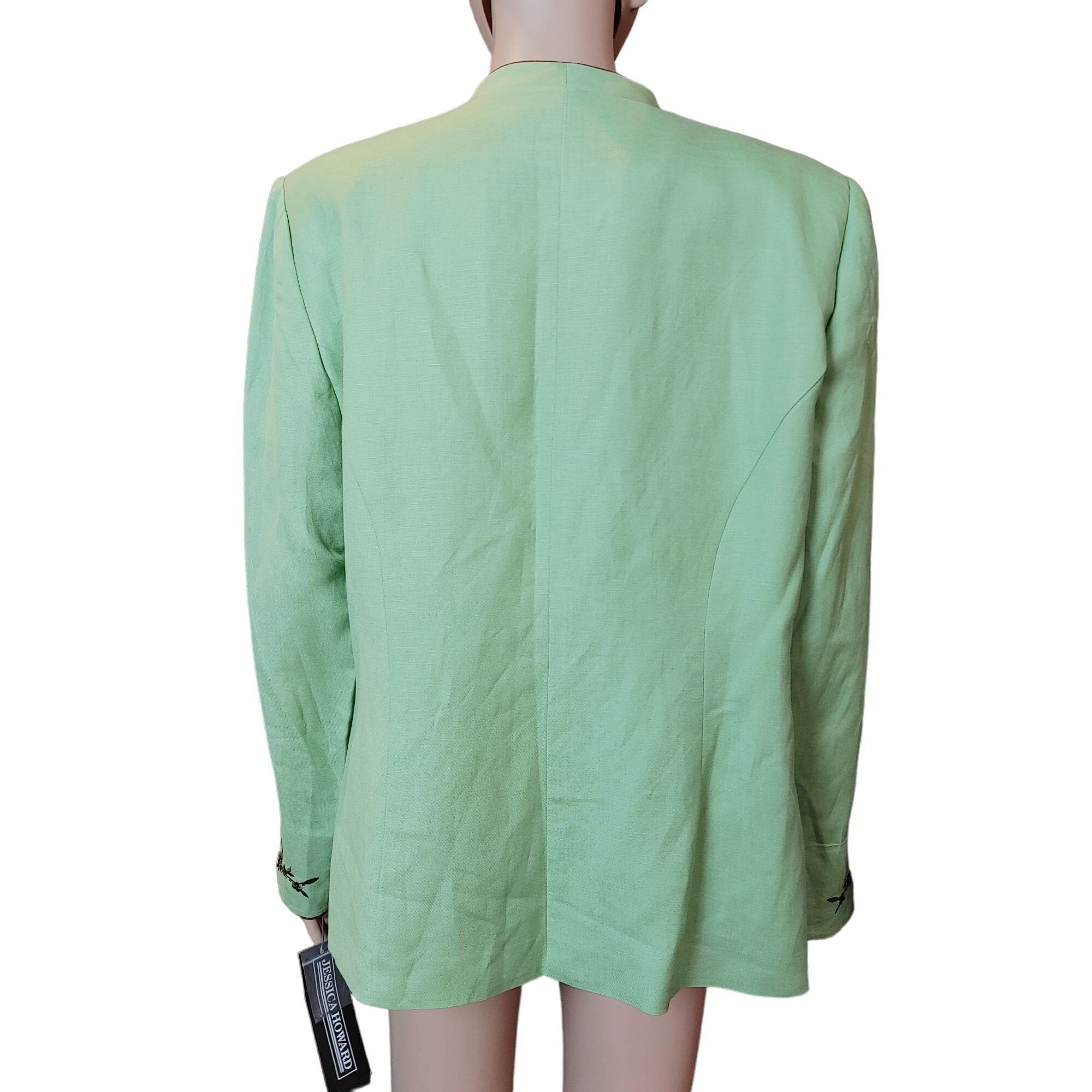 Other Jessica Howard Women's 2 Piece Embroidered Blazer + Blouse S Size XXL / US 16-18 / IT 52-54 - 2 Thumbnail